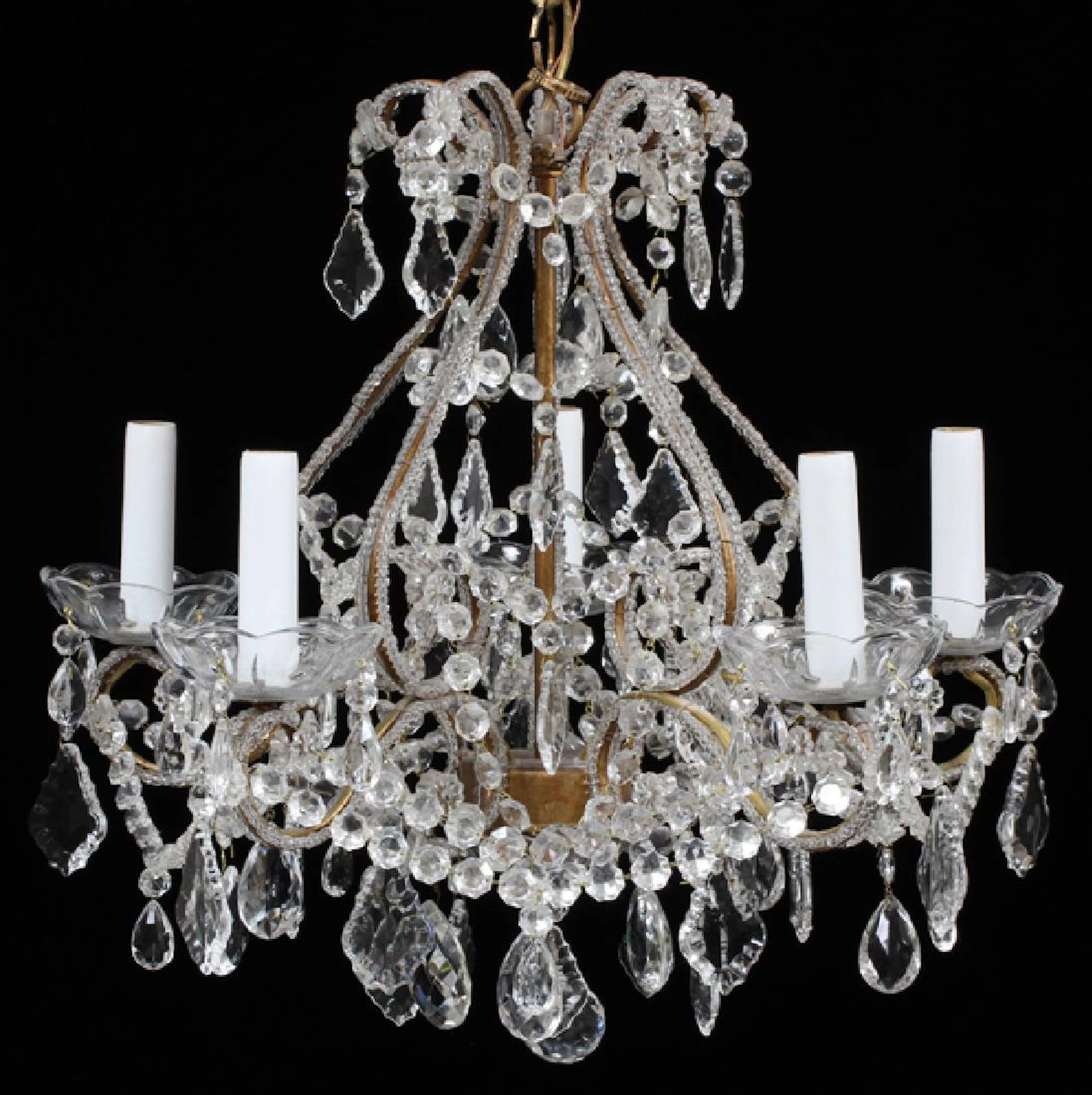 French style beaded crystal chandelier