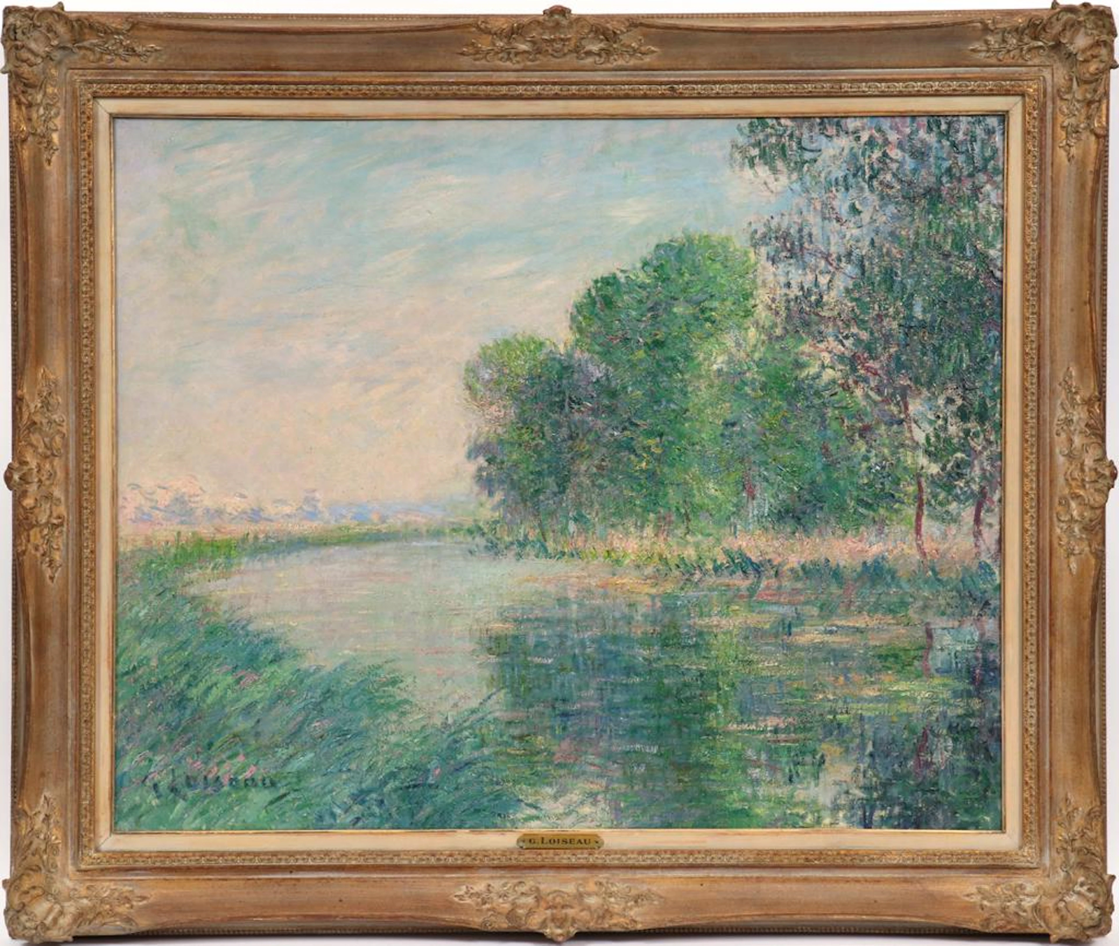 Gustave loiseau oil on canvas, 1918