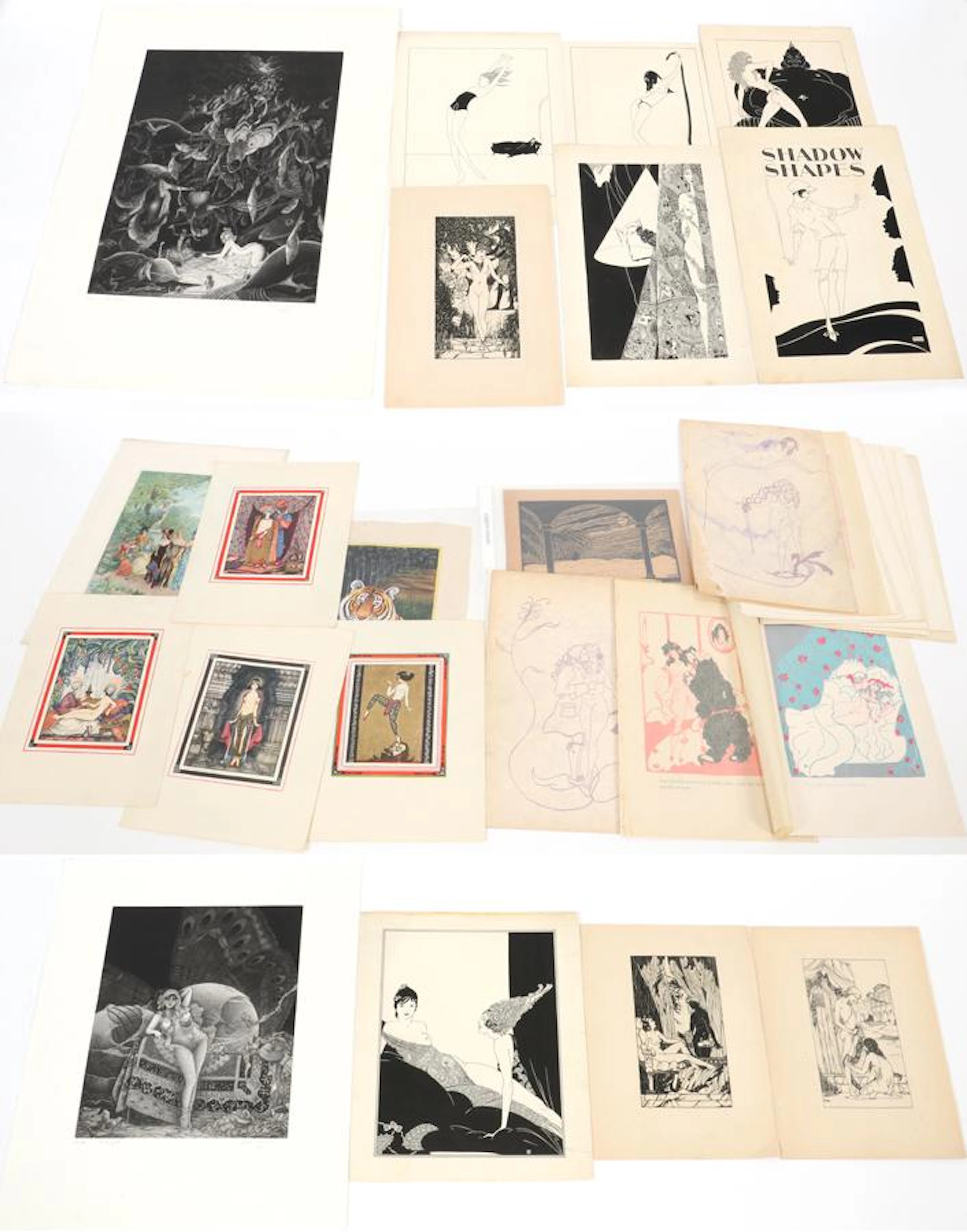 Erotic prints, 20 + pcs