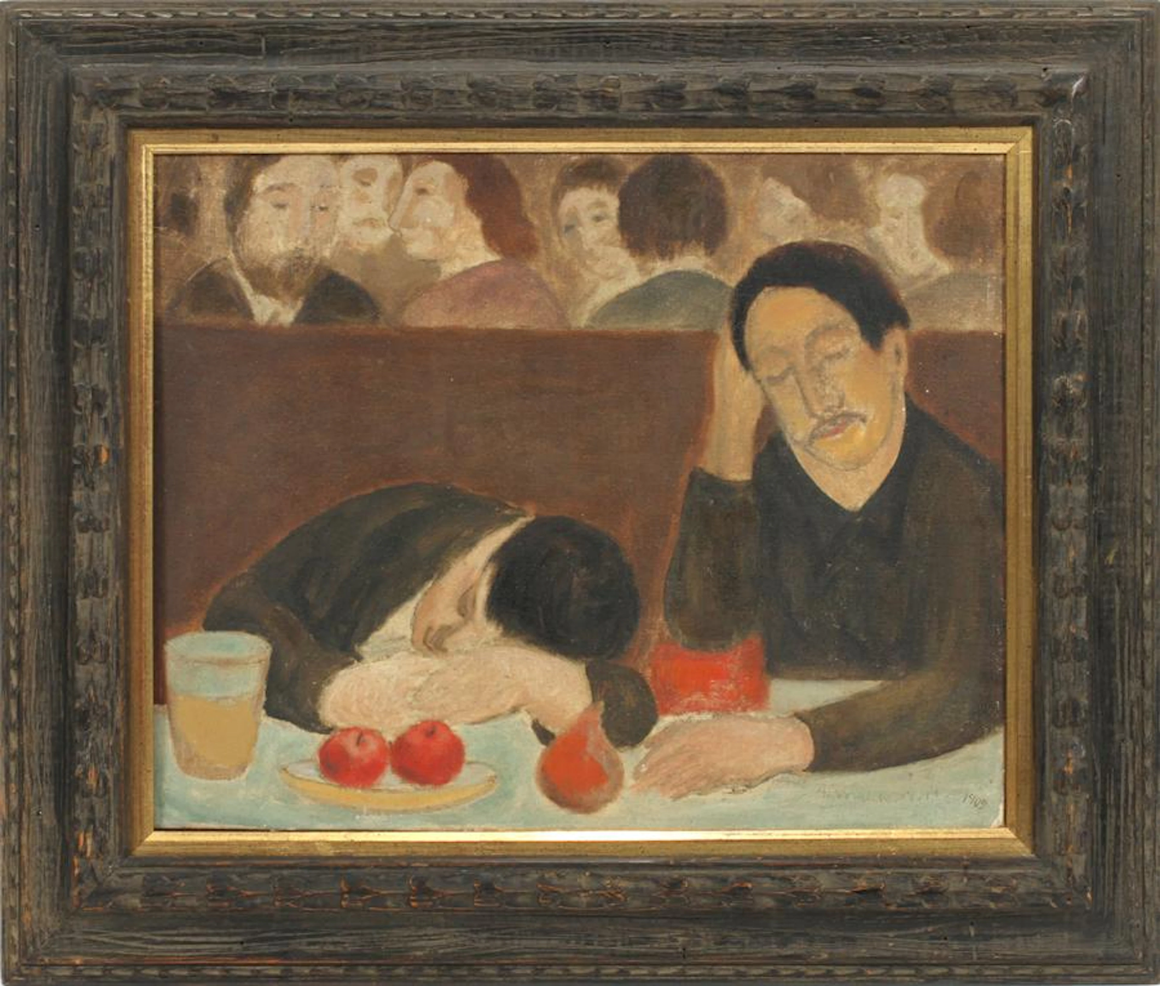 Abraham walkowitz, oil on canvas, 1909