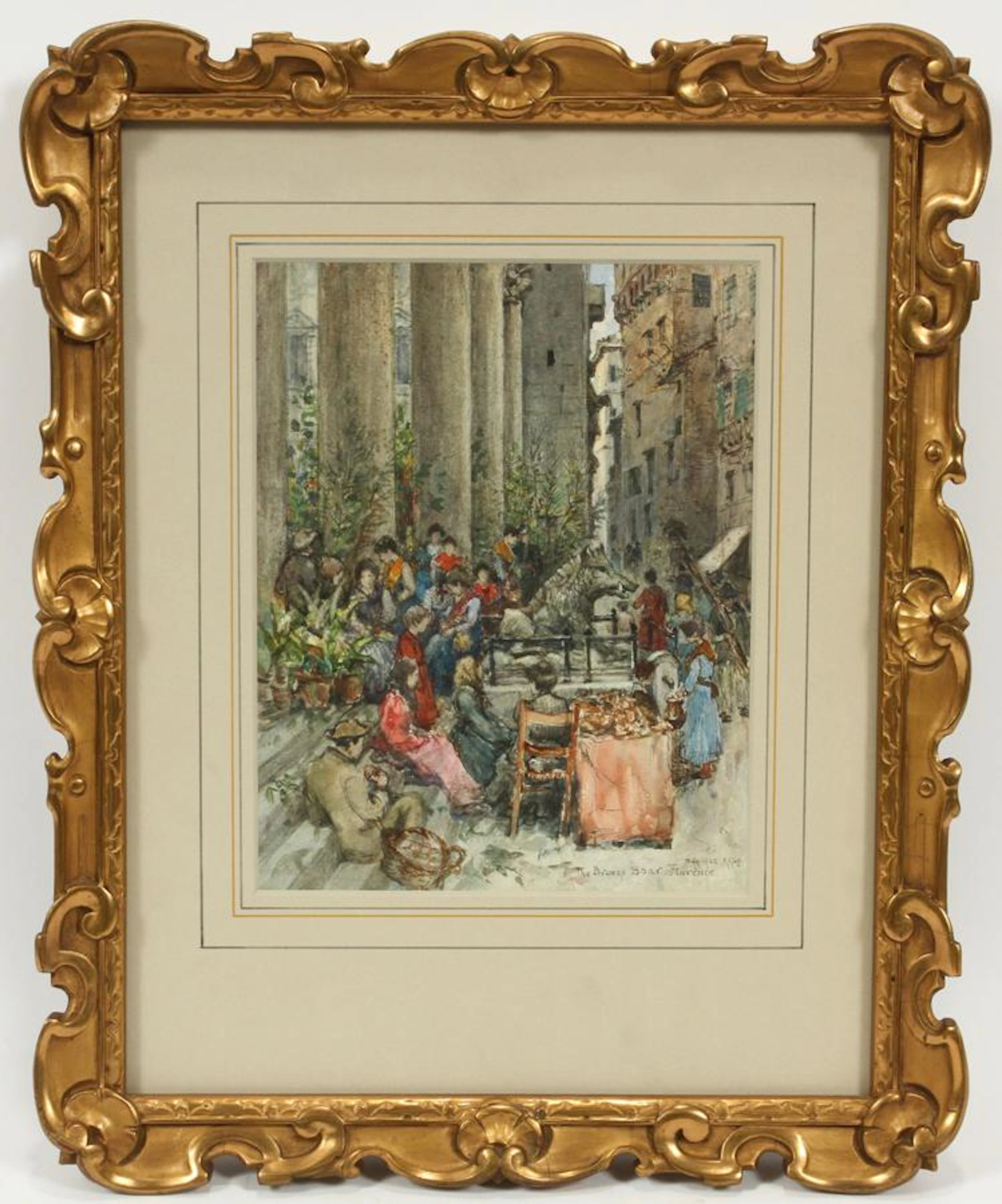 Robert charles goff watercolor on paper, 1902