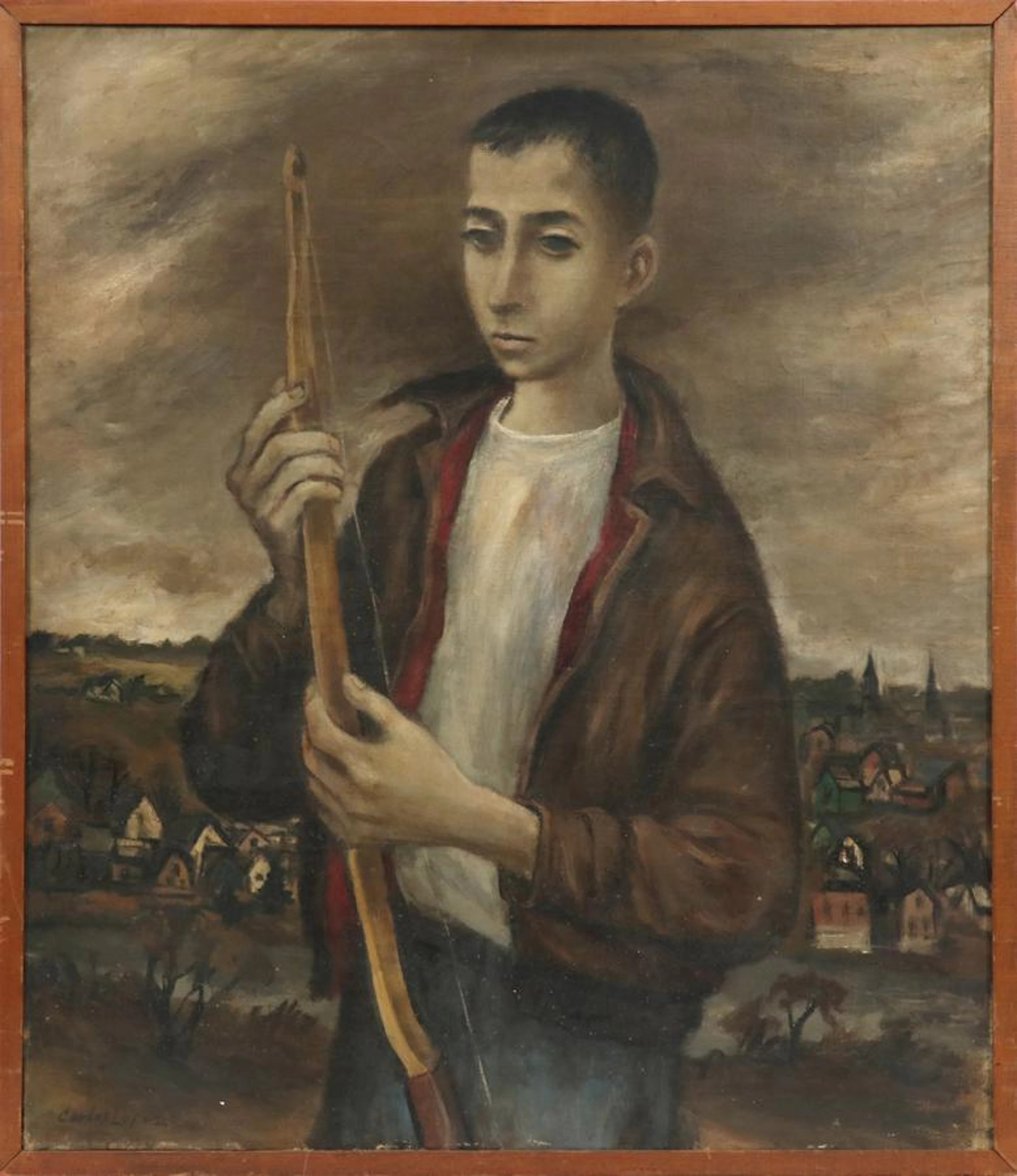 Carlos lopez oil on canvas, 1946