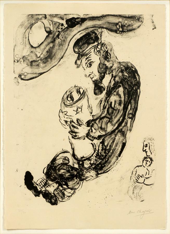 Marc chagall lithograph on paper, 1964, 29/30
