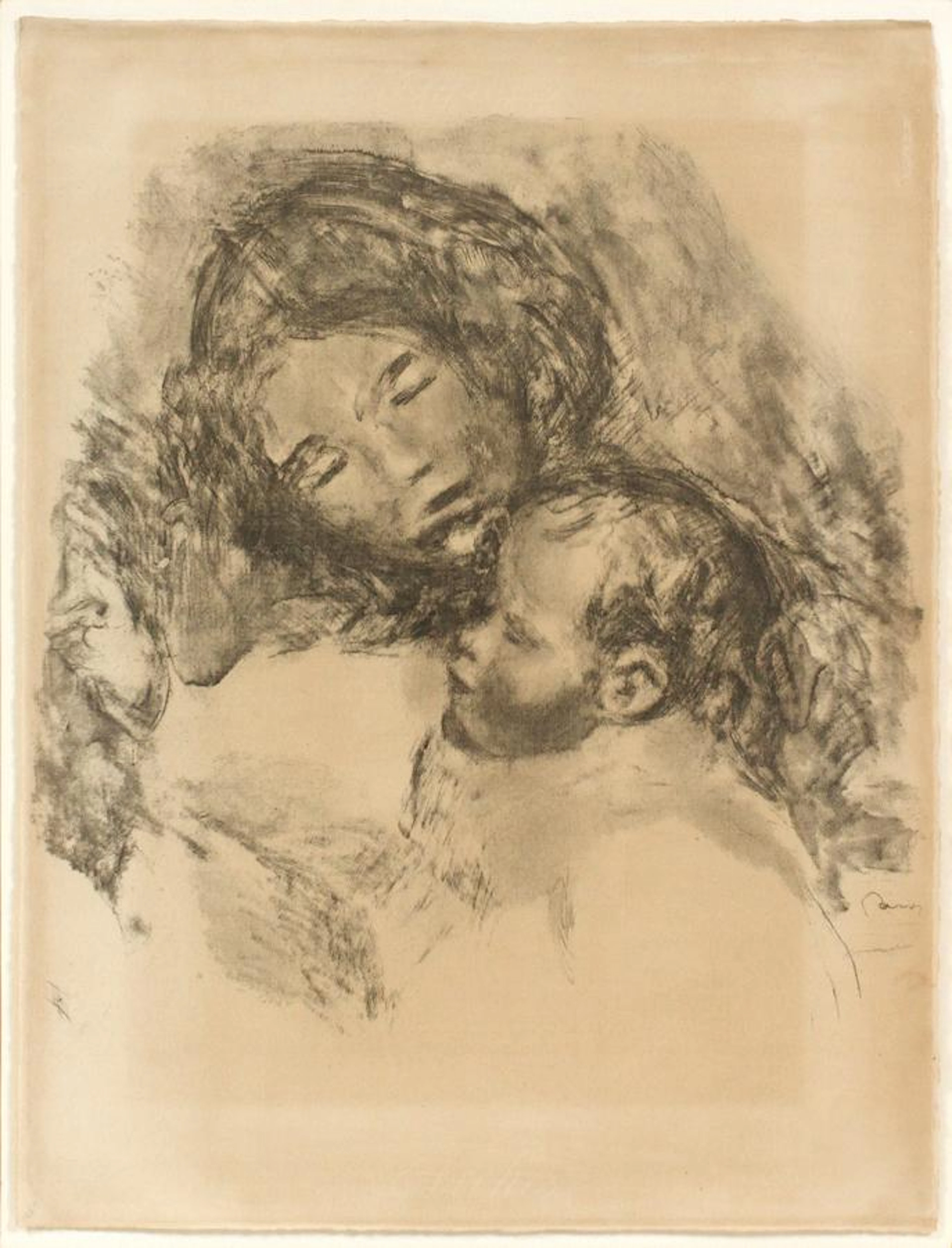 Pierre-auguste renoir lithograph on paper, c. 1930
