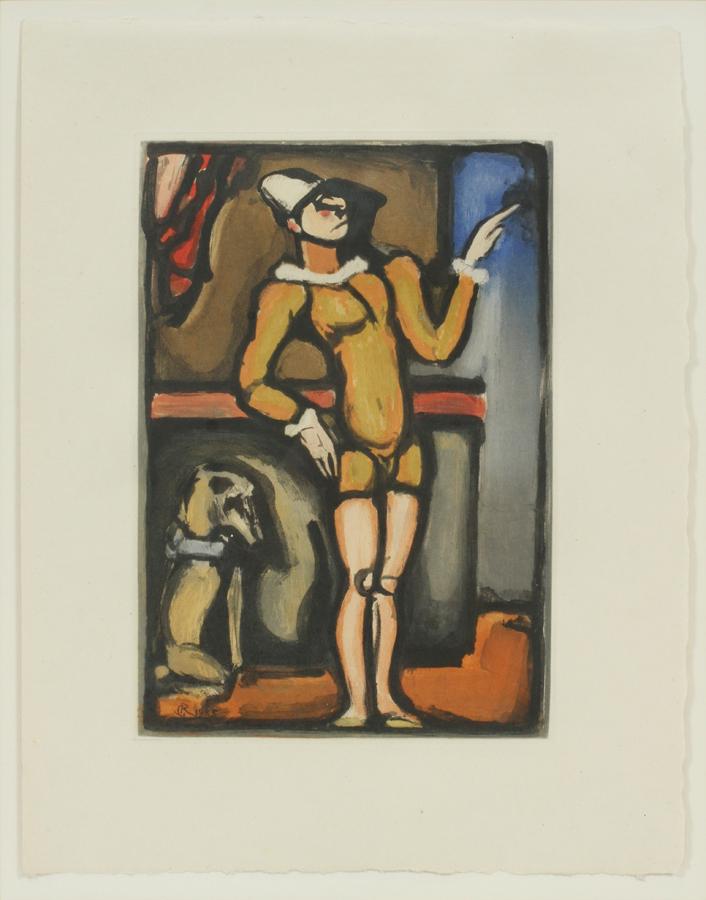 Georges rouault color aquatint on paper