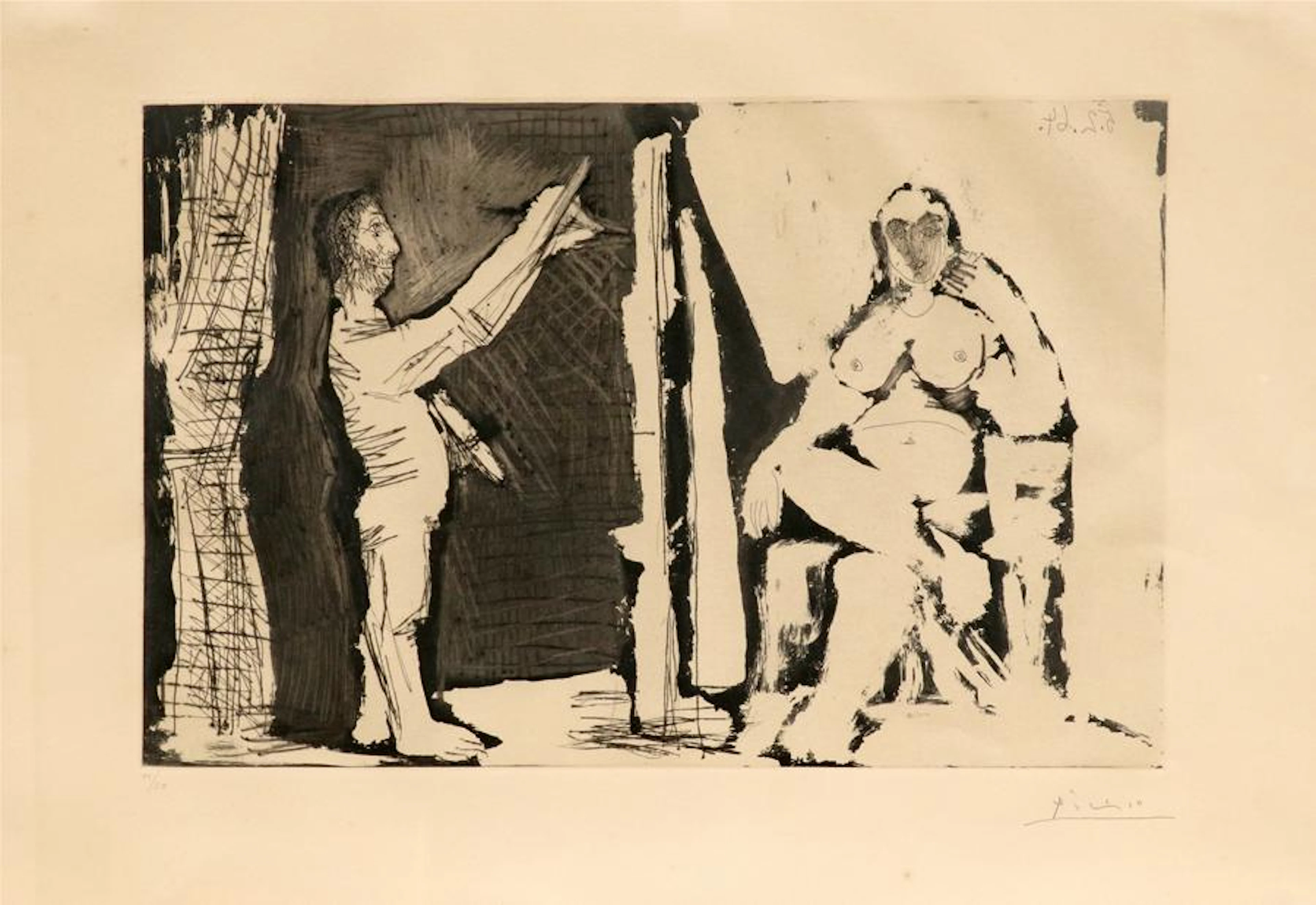 Pablo picasso aquatint & etching