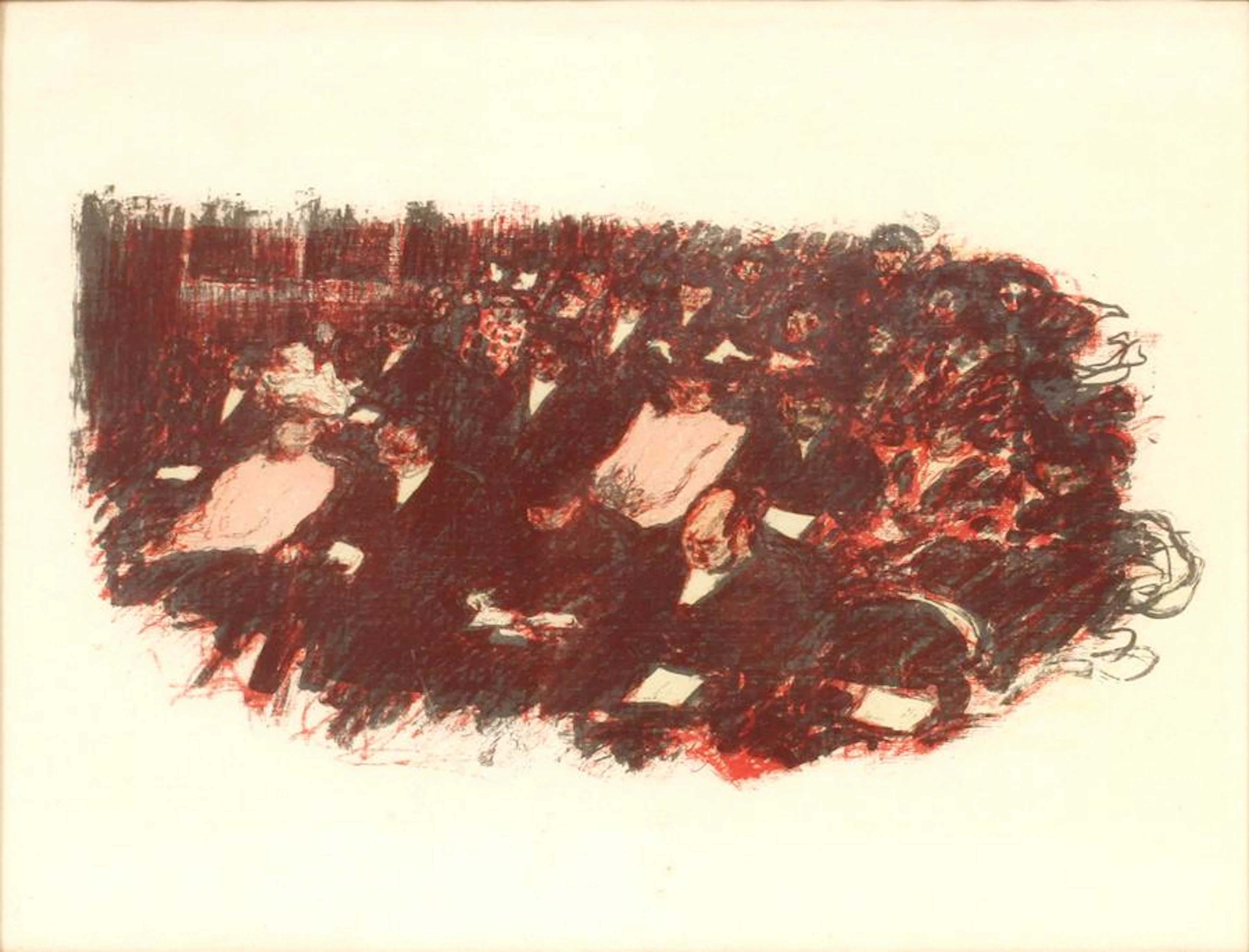 Pierre bonnard color lithograph on paper, 1899