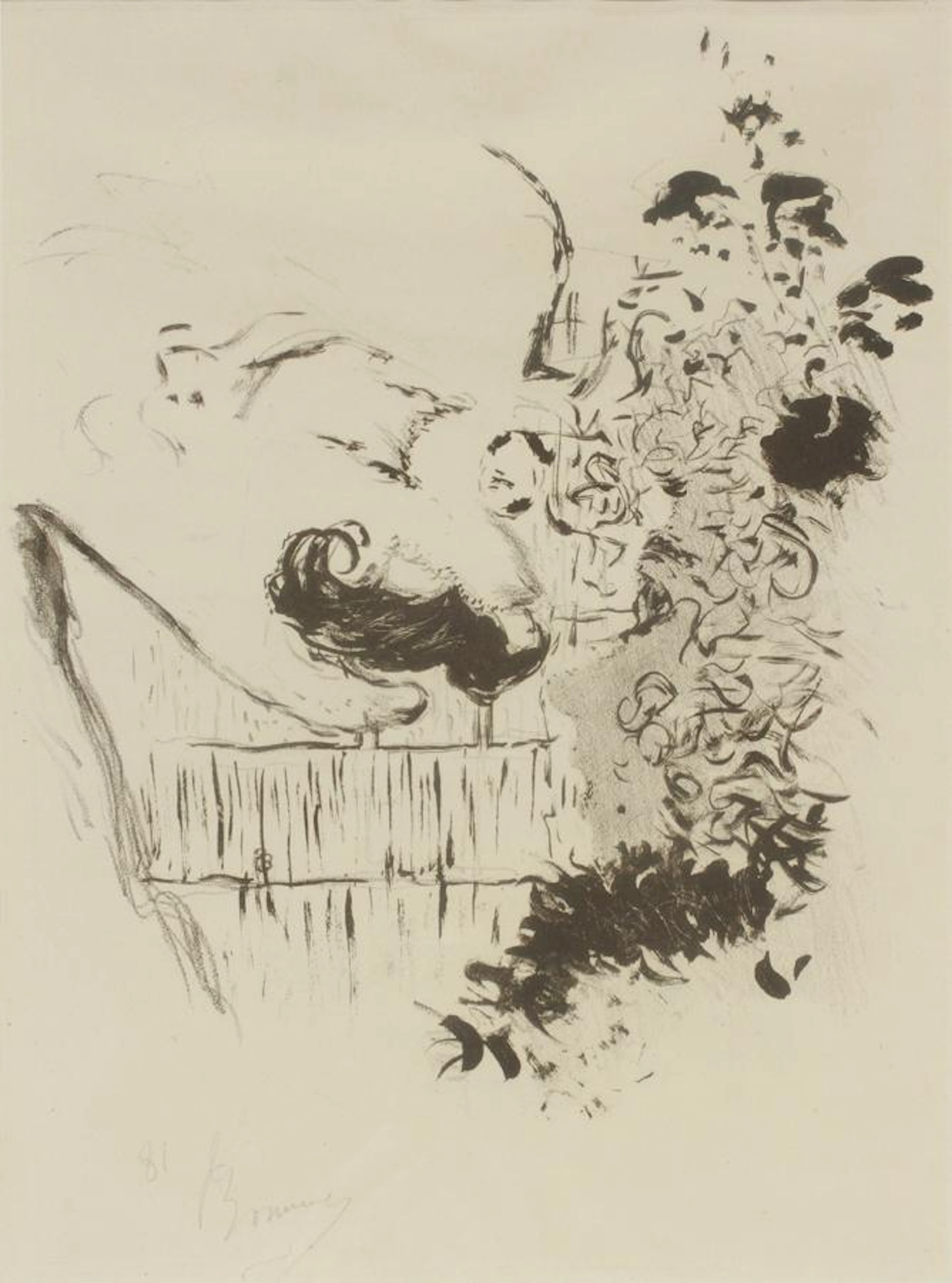 Pierre bonnard lithograph on paper, 1893
