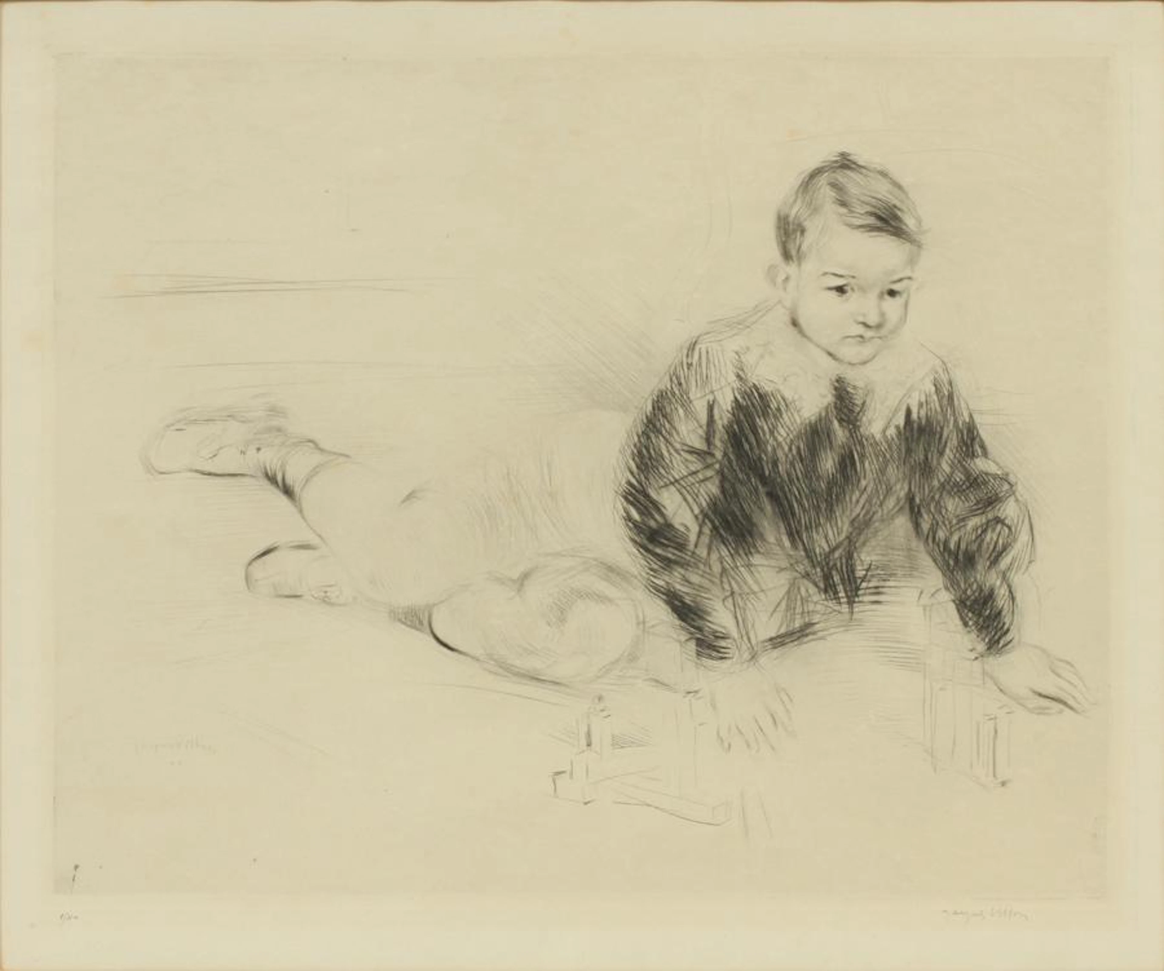 Jacques vuillon drypoint on paper, 1906