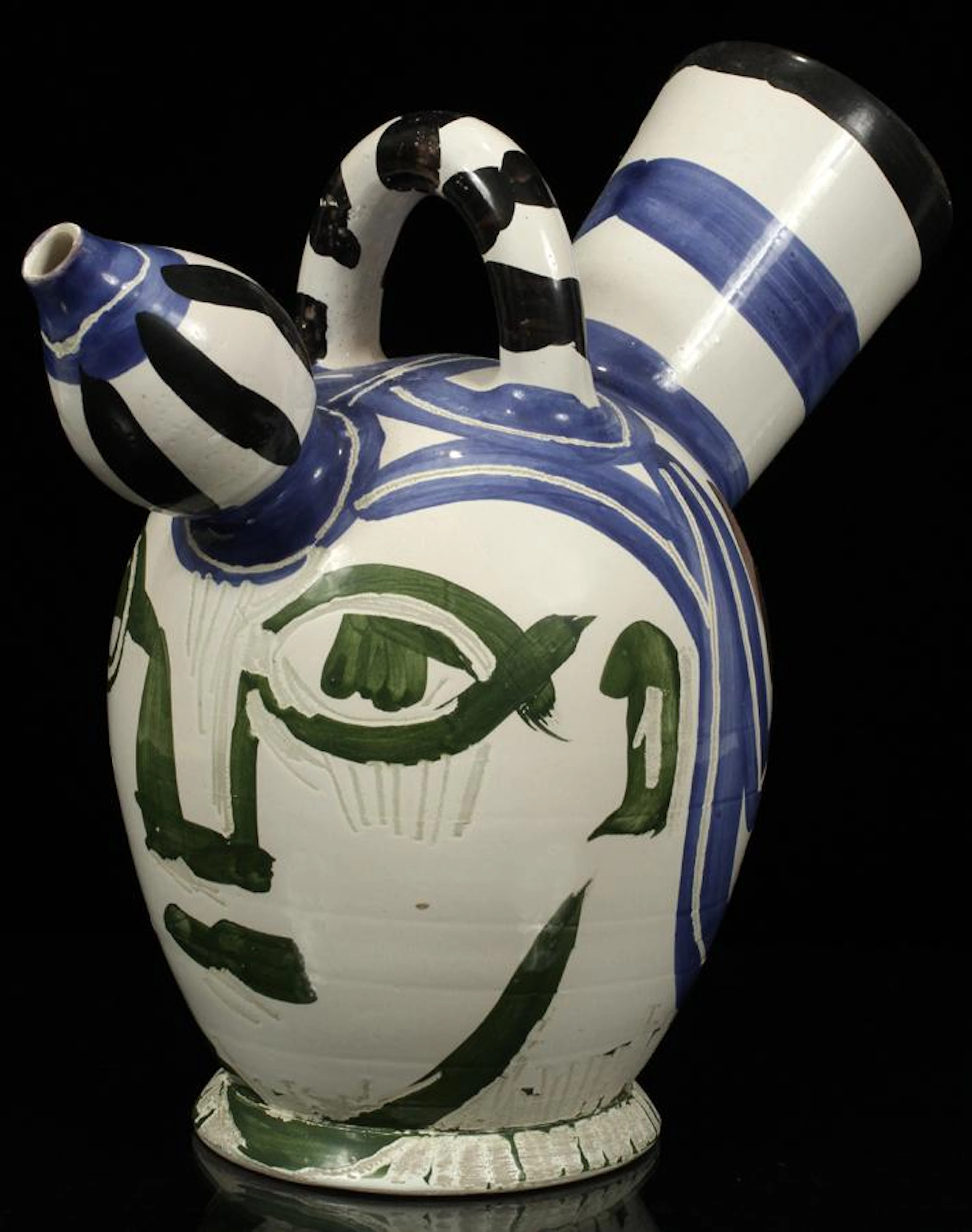 Pablo picasso ceramic pitcher, 1952, 42/50