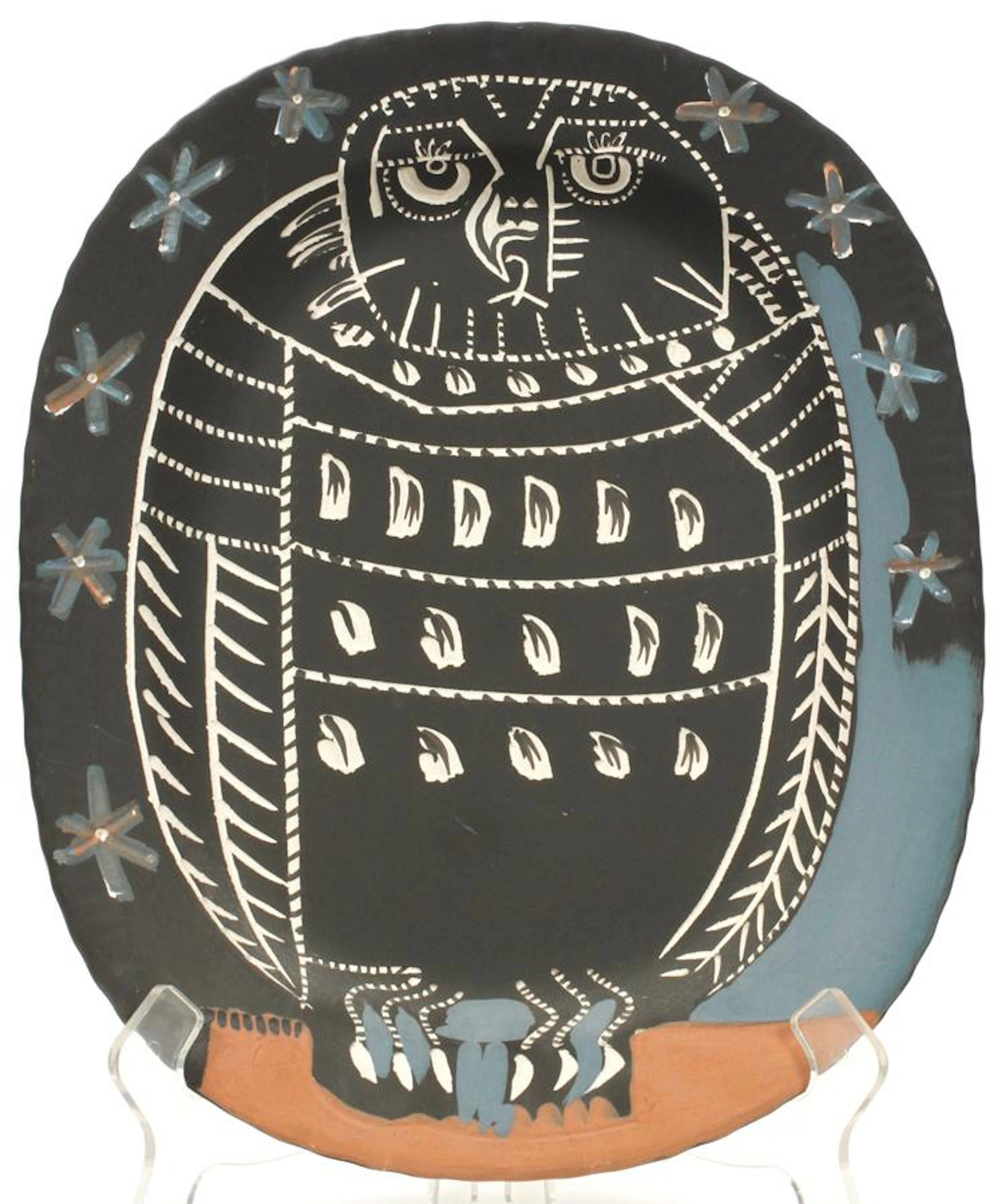 Pablo picasso ceramic platter, 1955