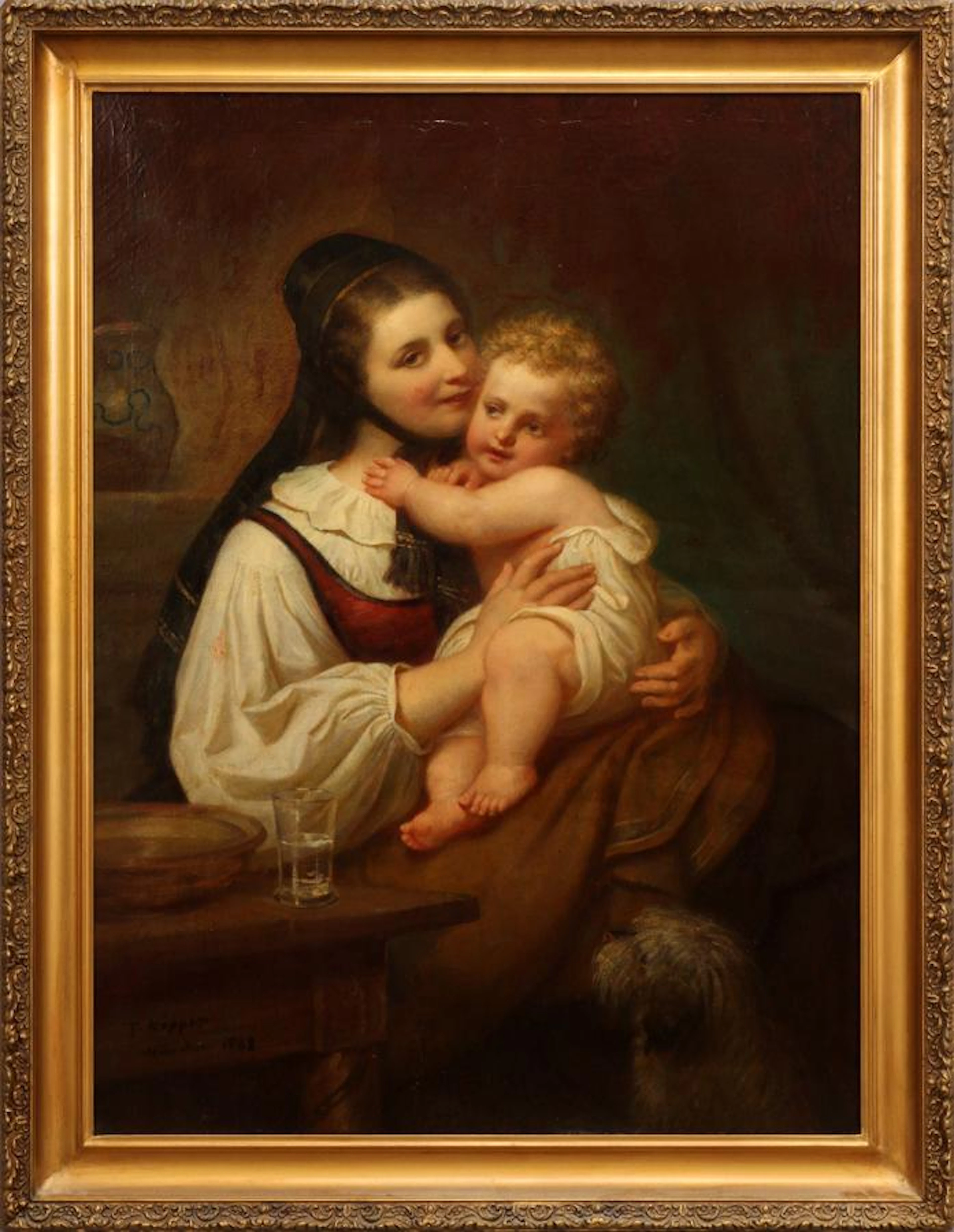 Attr. to theodor koppen oil on canvas, 1868