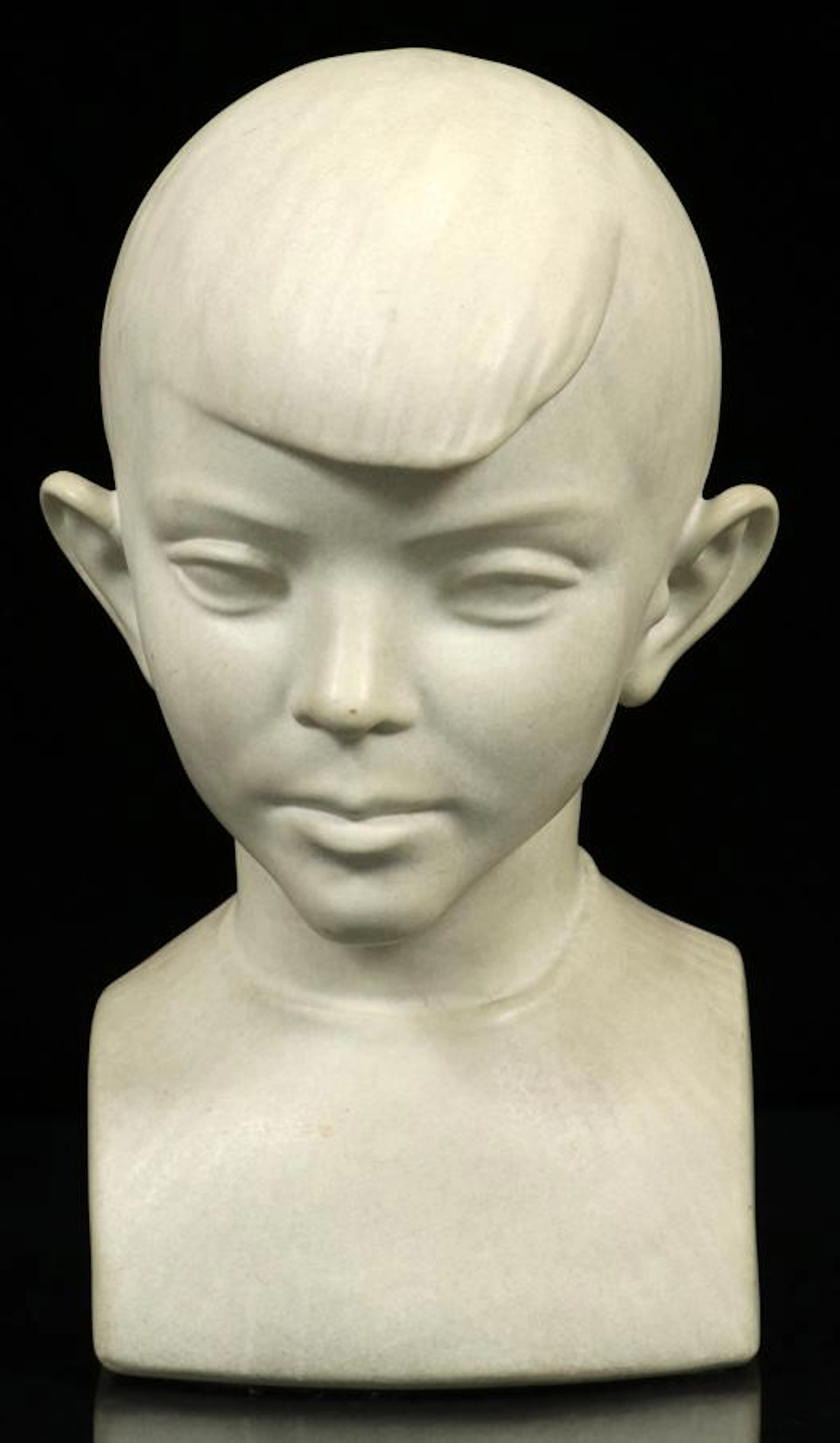 Waylande gregory pottery bust of a boy