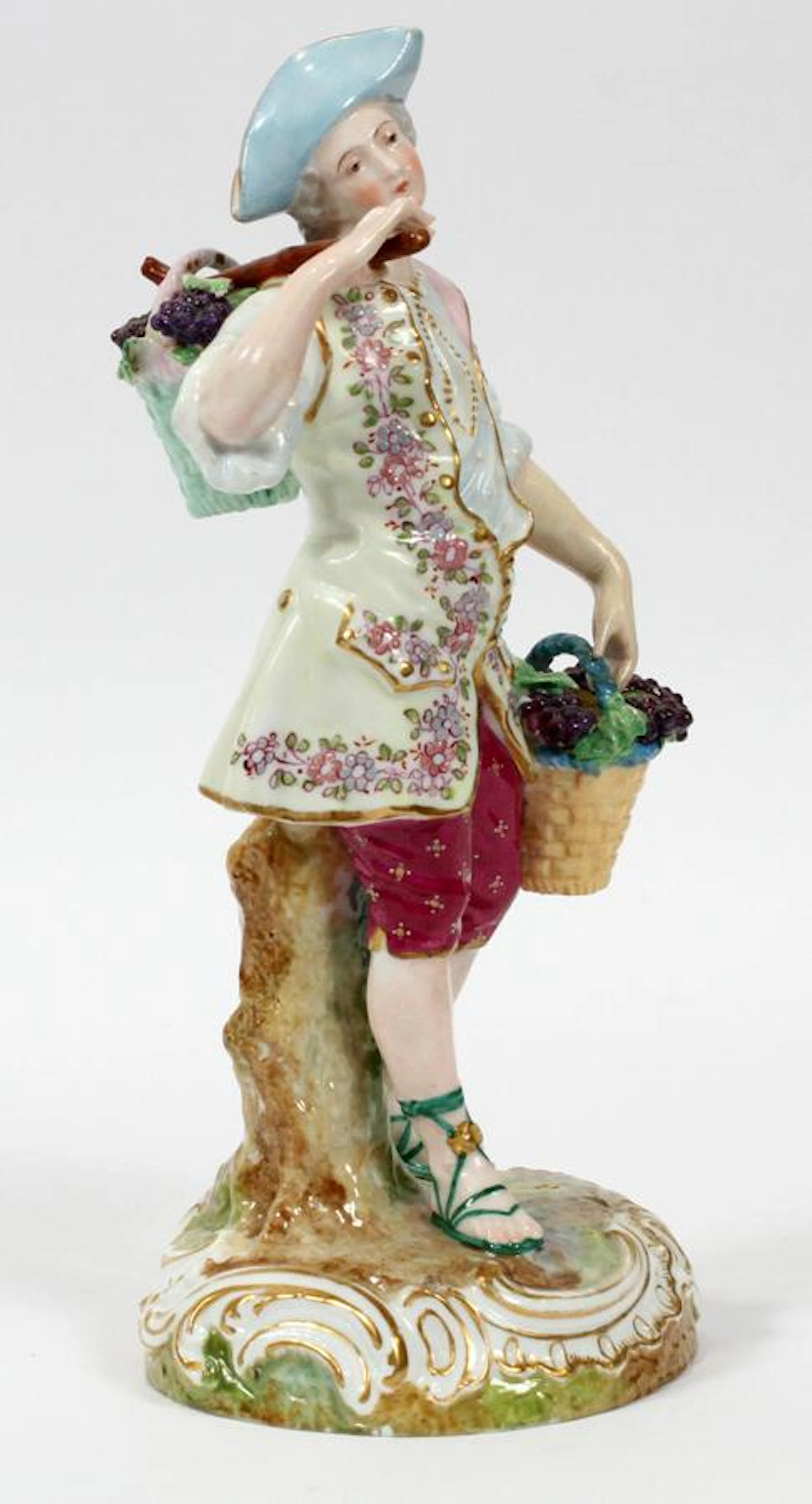 Meissen porcelain figurine, 19th c. h 10.25'