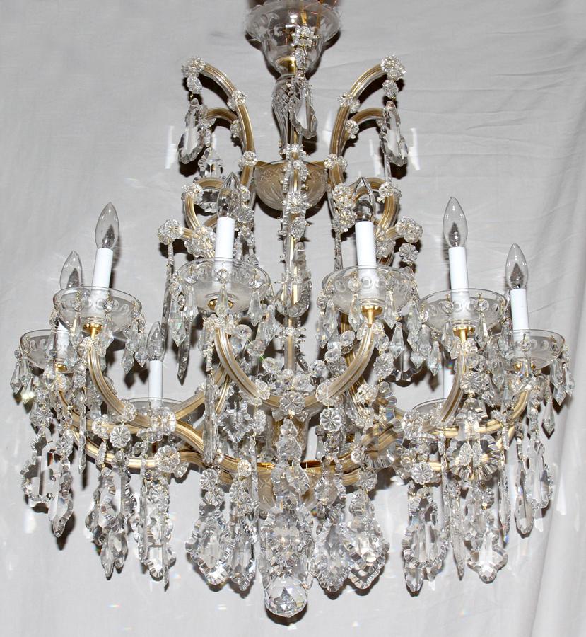 Maria teresa crystal thirteen light chandelier