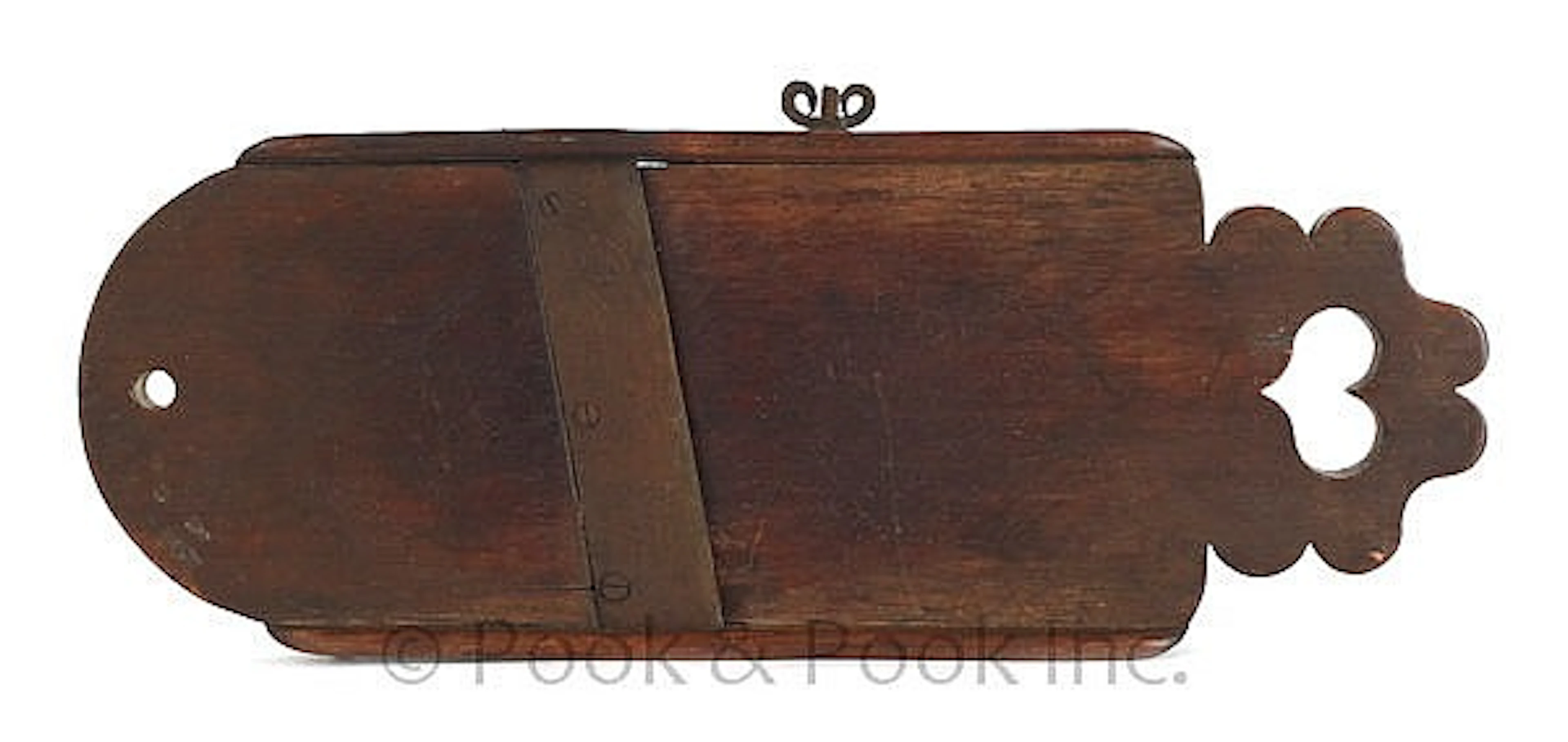 Pennsylvania walnut slaw board, early 19th c.,