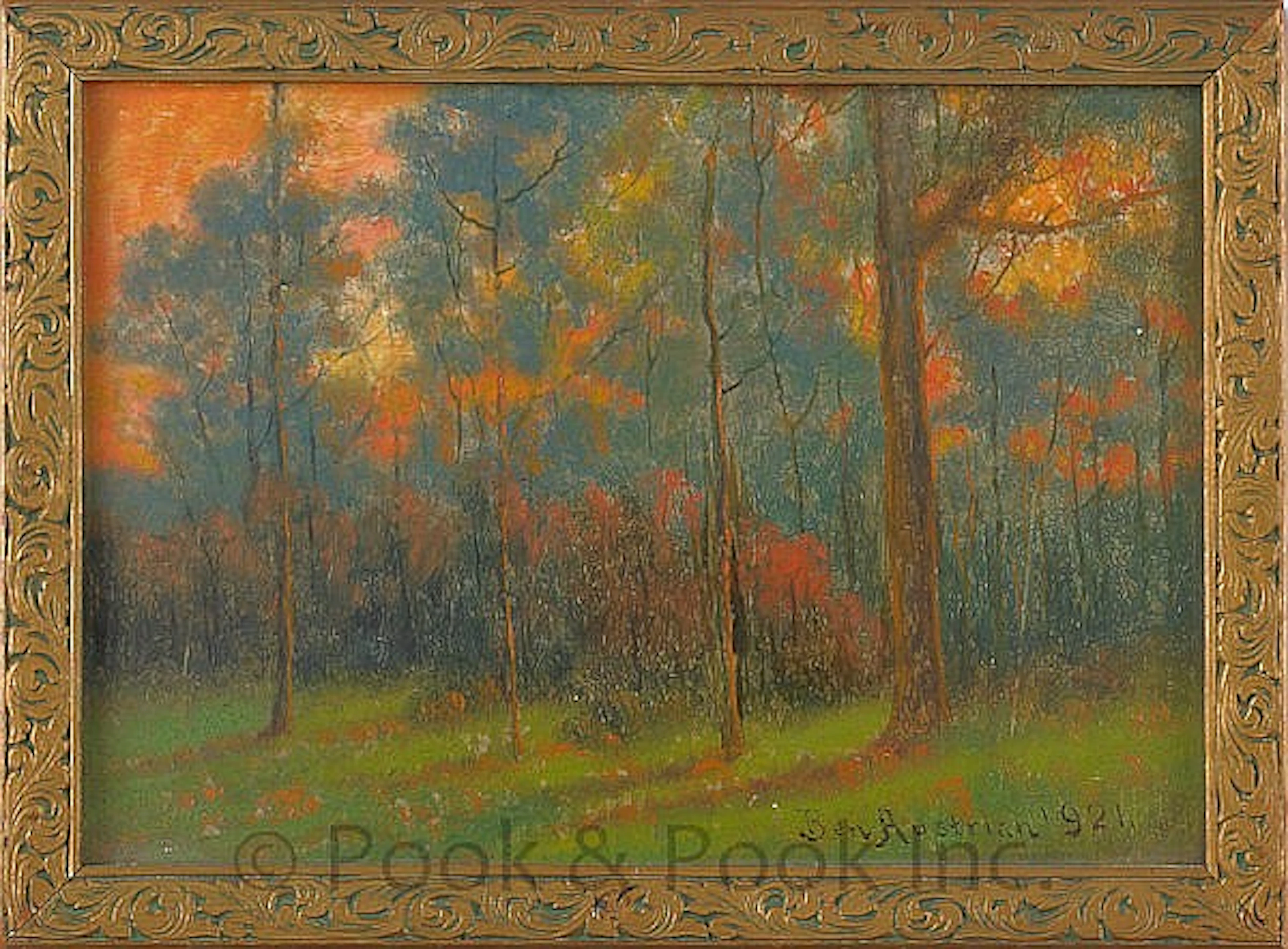 Ben Austrian (American 1870-1921), oil on board