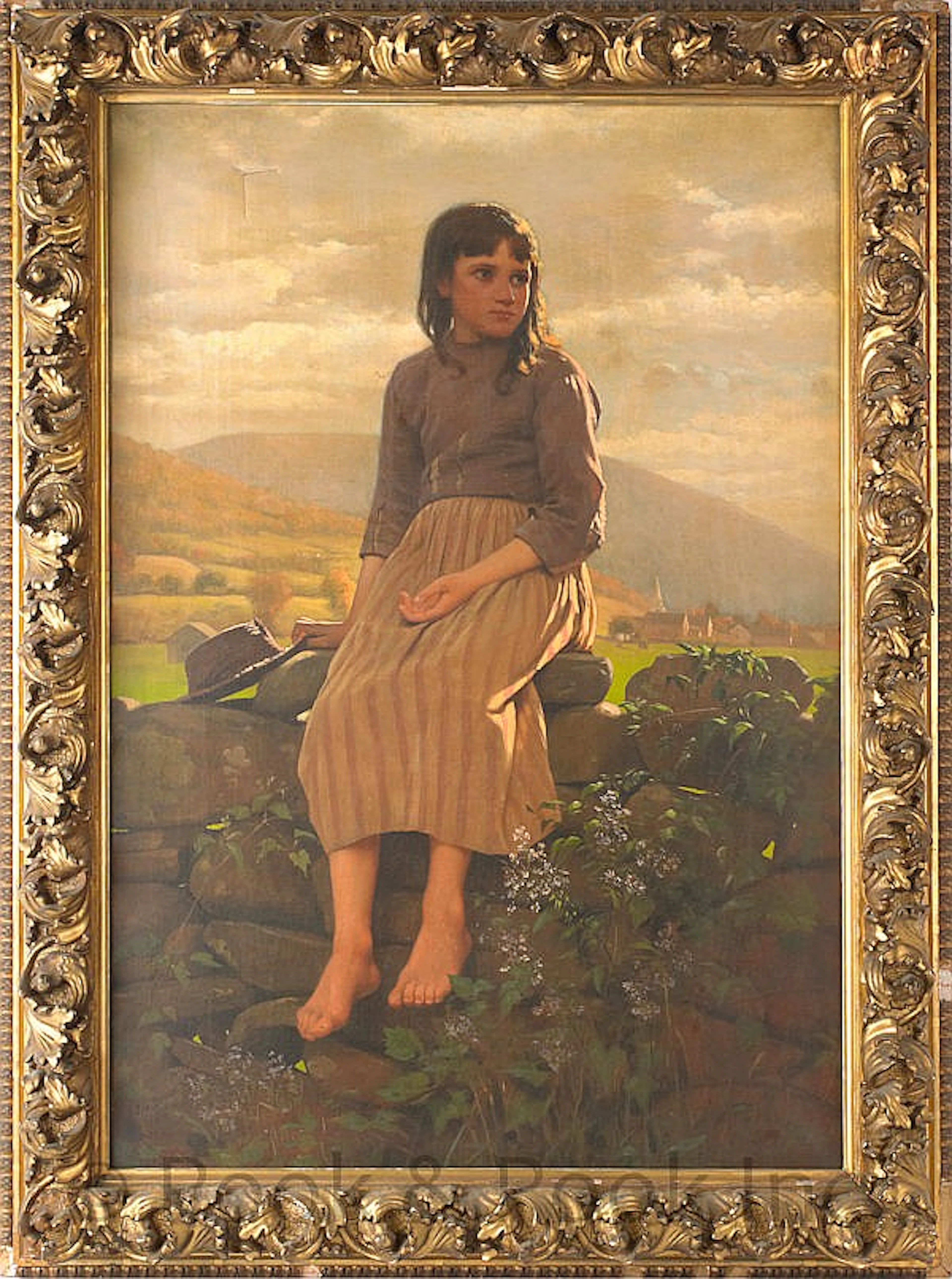 John George Brown (American 1831-1913), oil on