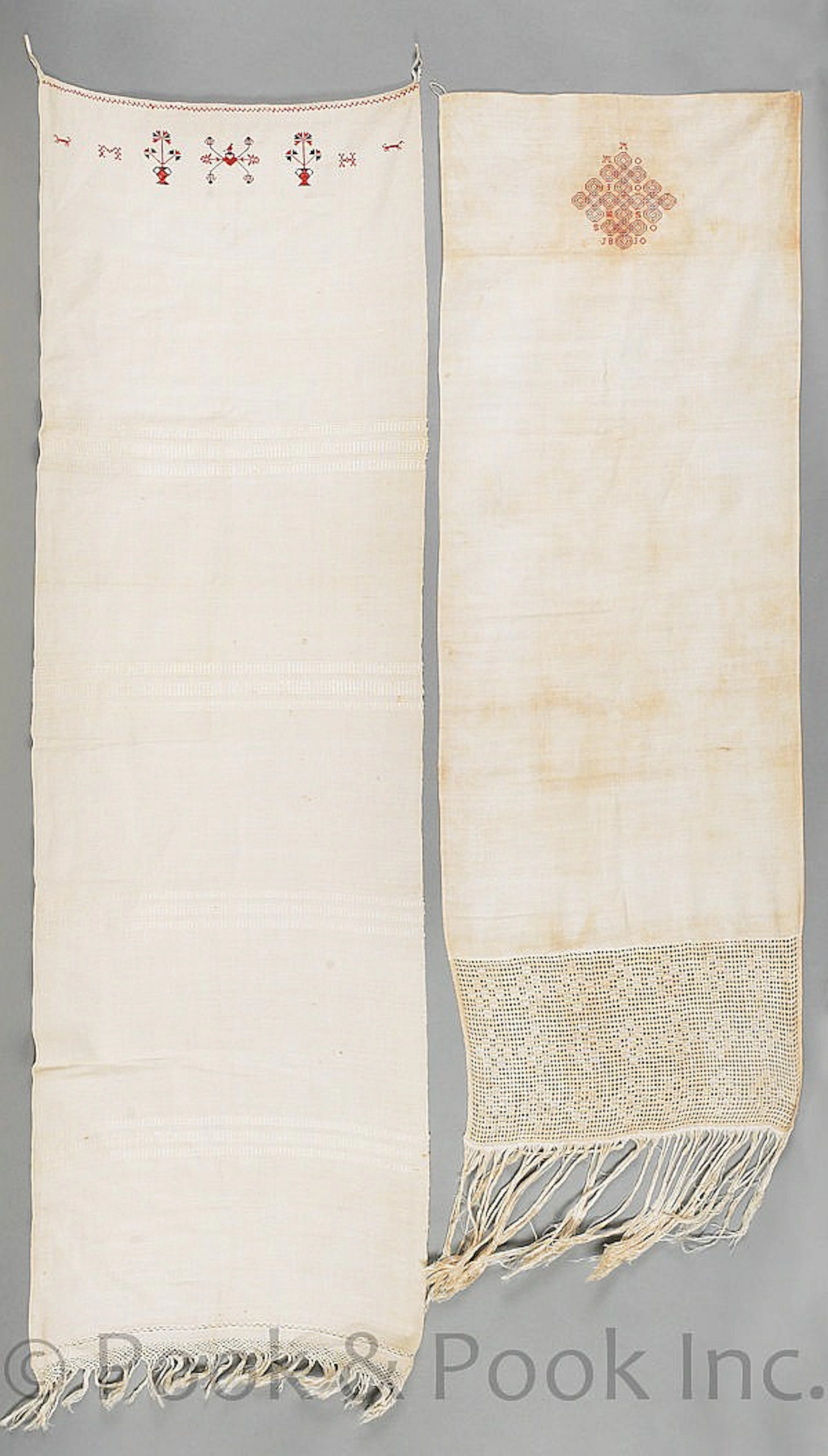 Seven Pennsylvania embroidered show towels, to