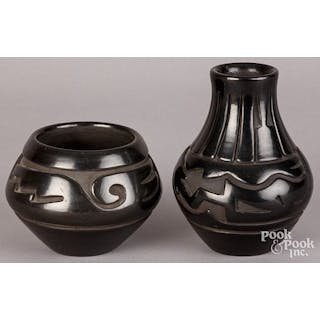 Stella Chavarria blackware pottery pieces