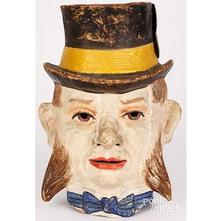 Papier-mâché parade mask, early 20th c.