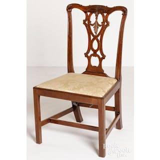 Southern Chippendale mahogany dining chair