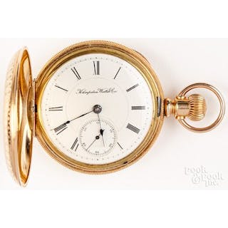 Hampden gold filled pocket watch