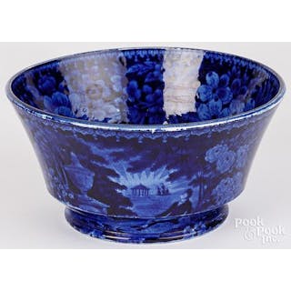 Historical Blue Staffordshire bowl