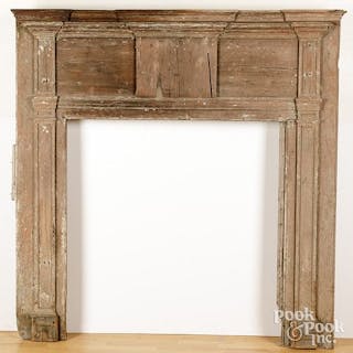 Federal pine mantel, early 19th c.