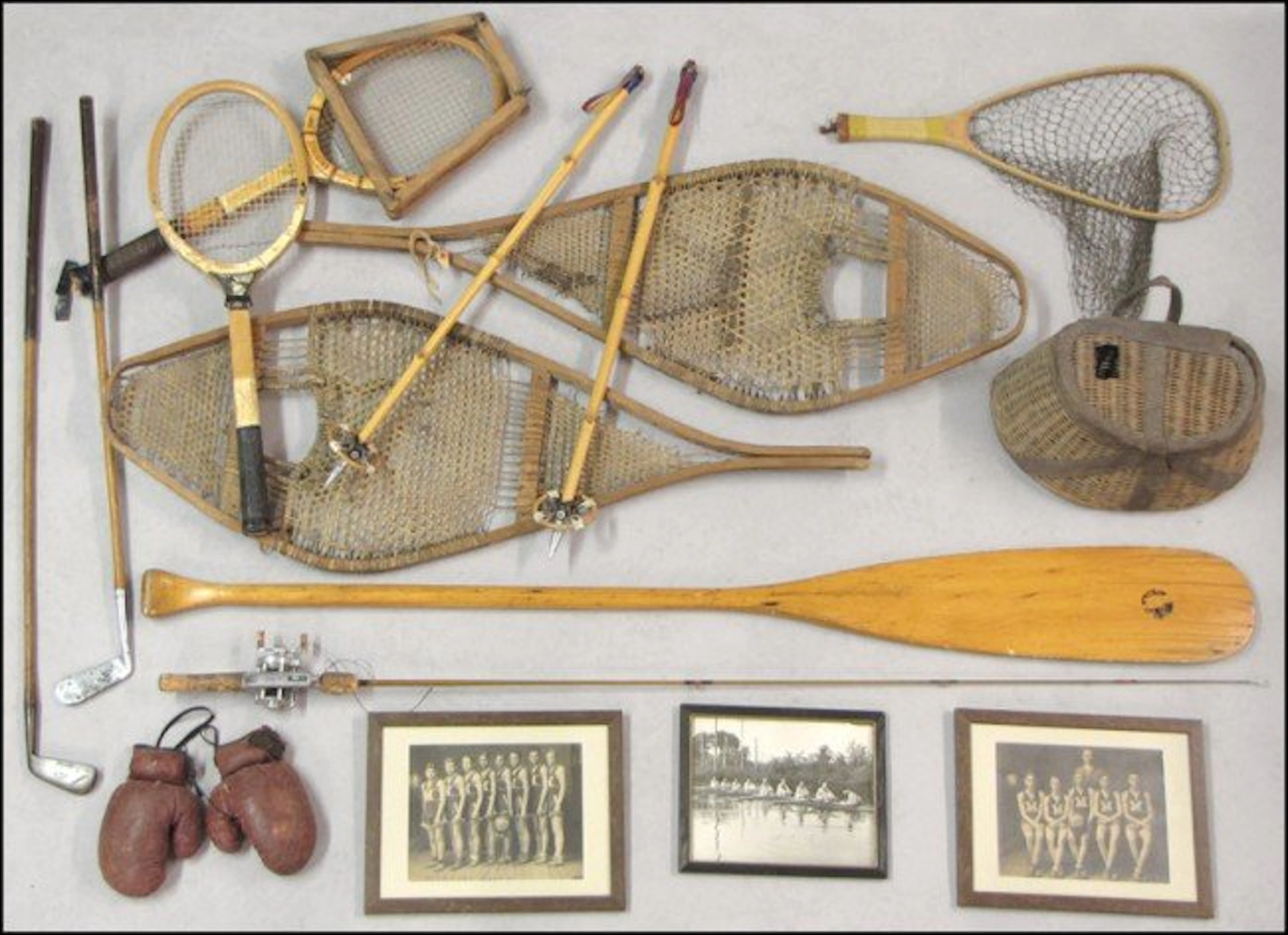 Collection of sporting memorabilia.