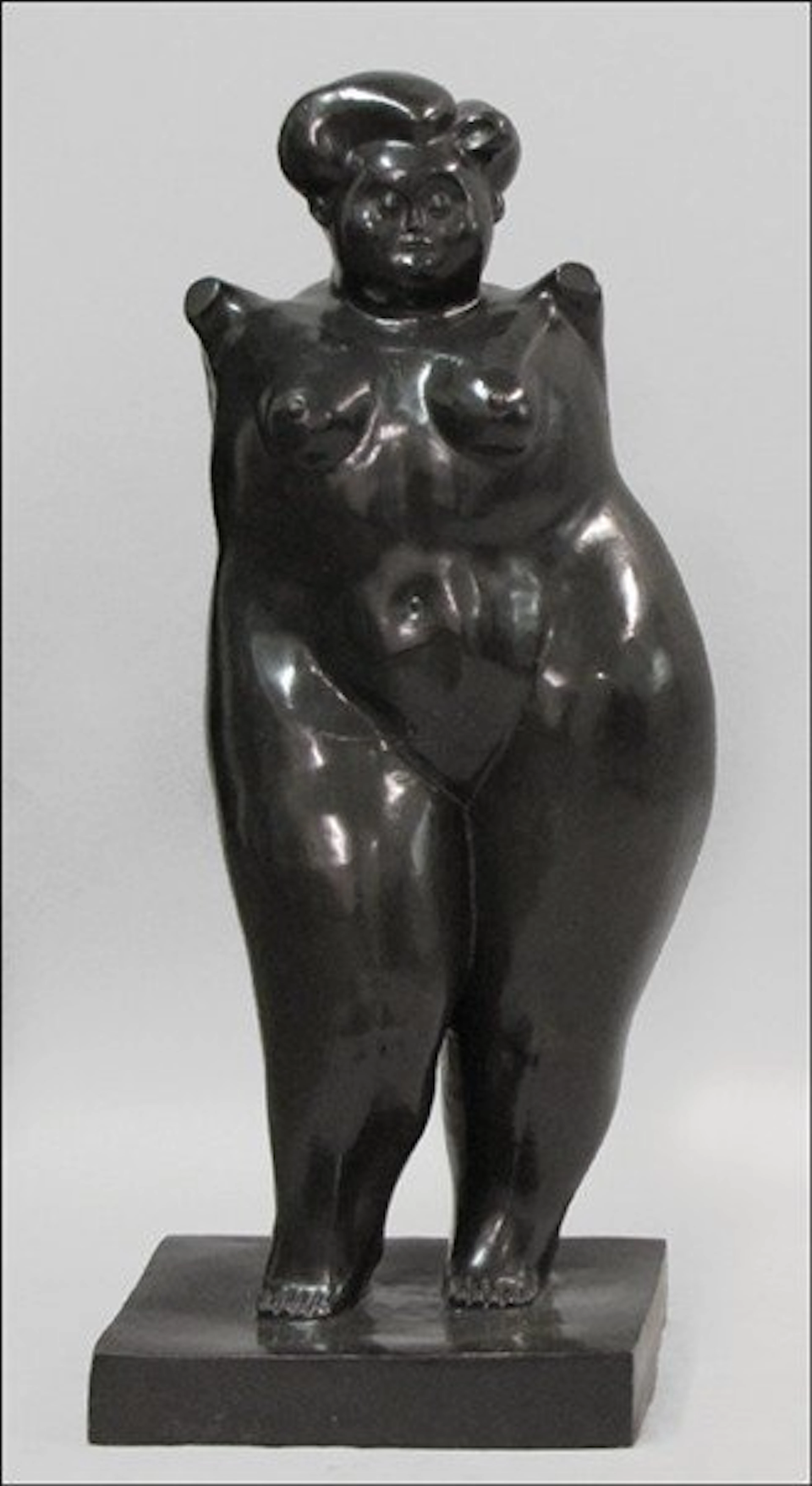 After fernando botero (b.1932) female nude.