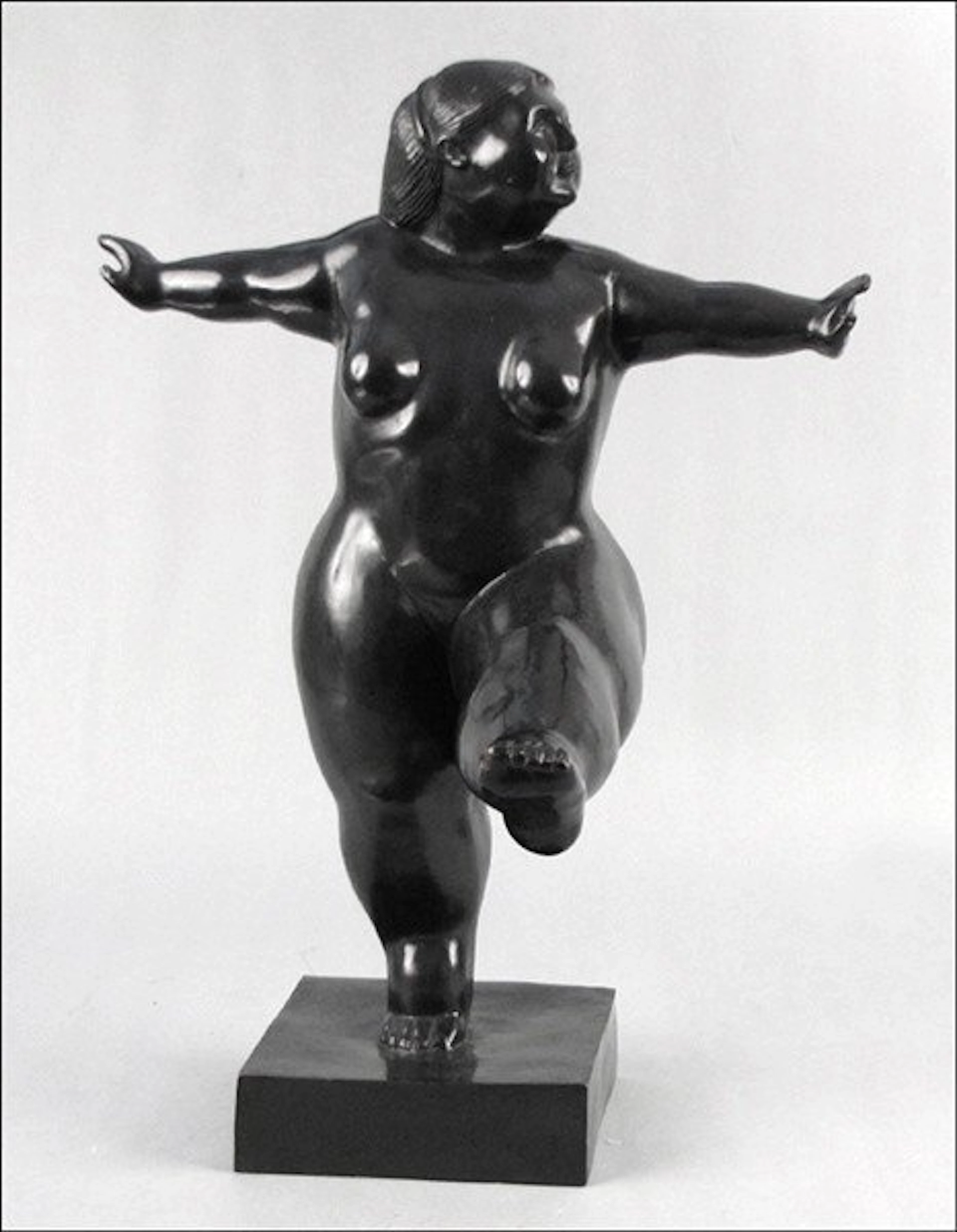 After fernando botero (b.1932) standing nude.