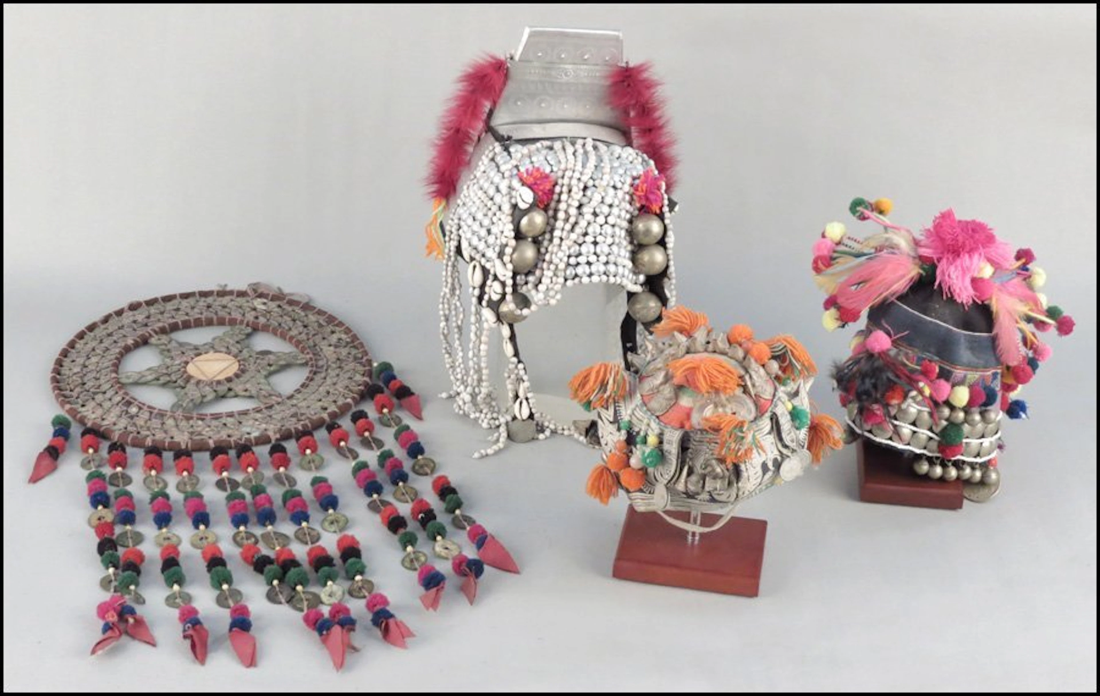 Chinese miao culture headdress.