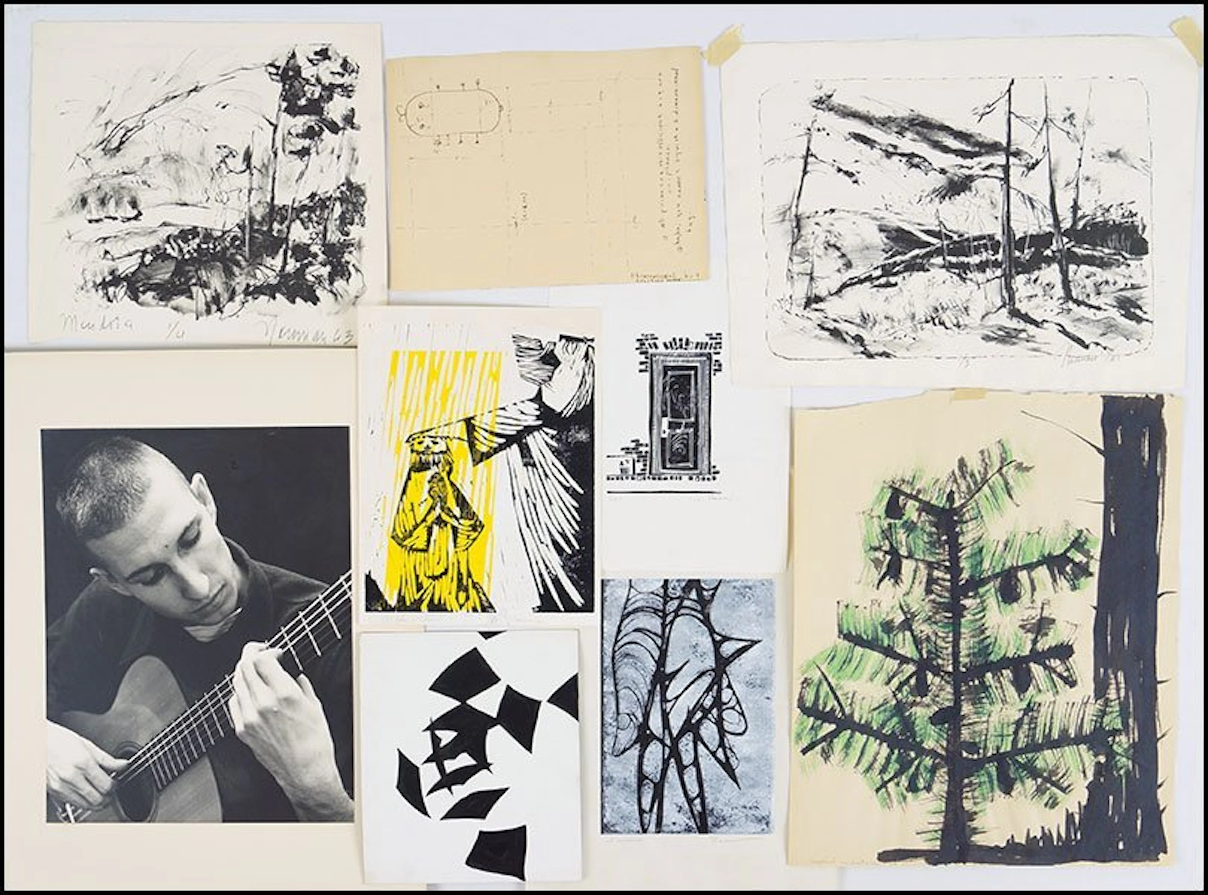 Bruce nauman (american, b. 1941) nine works.