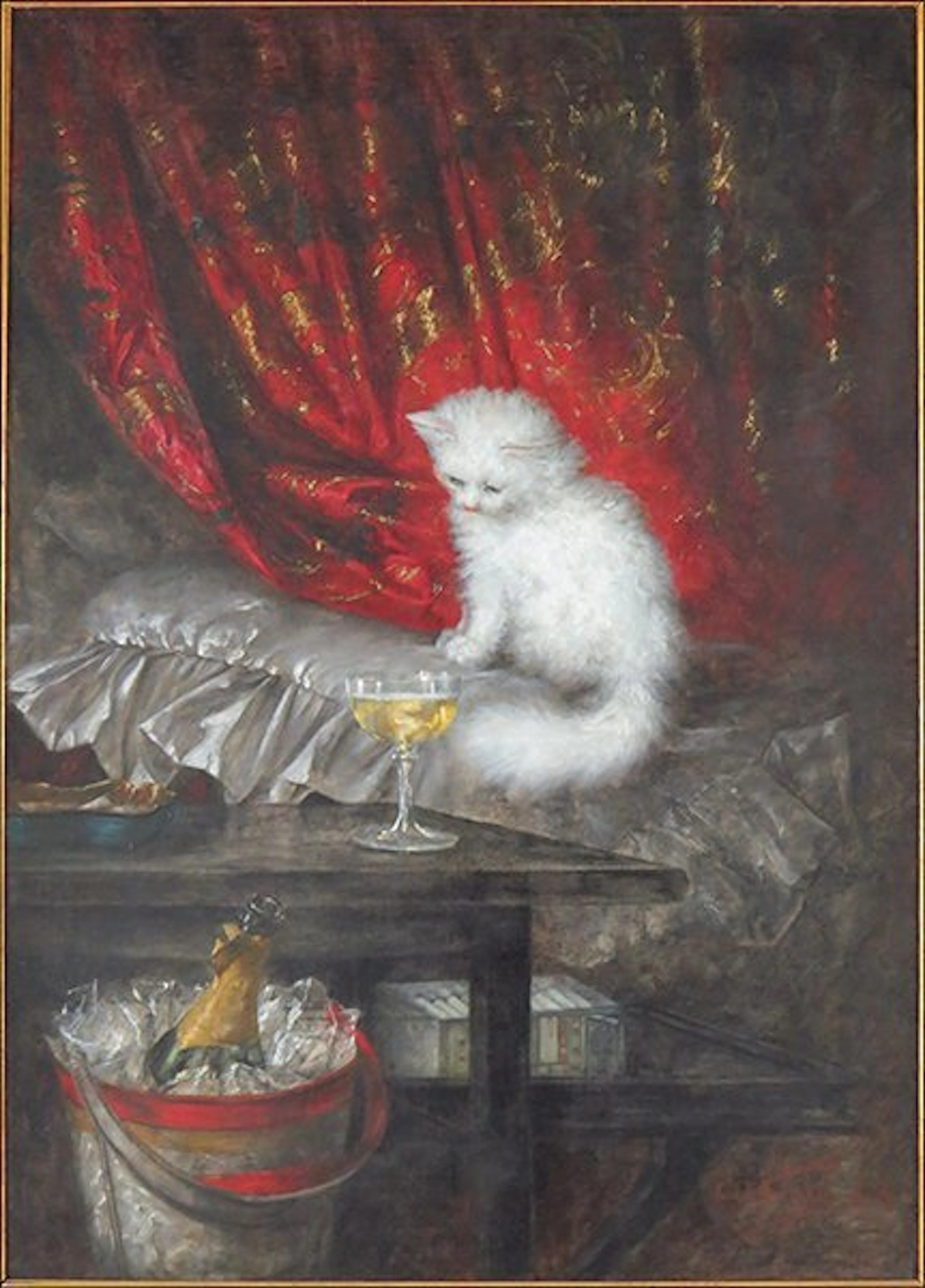 Carl kahler (american/austrian) die weisse katze.
