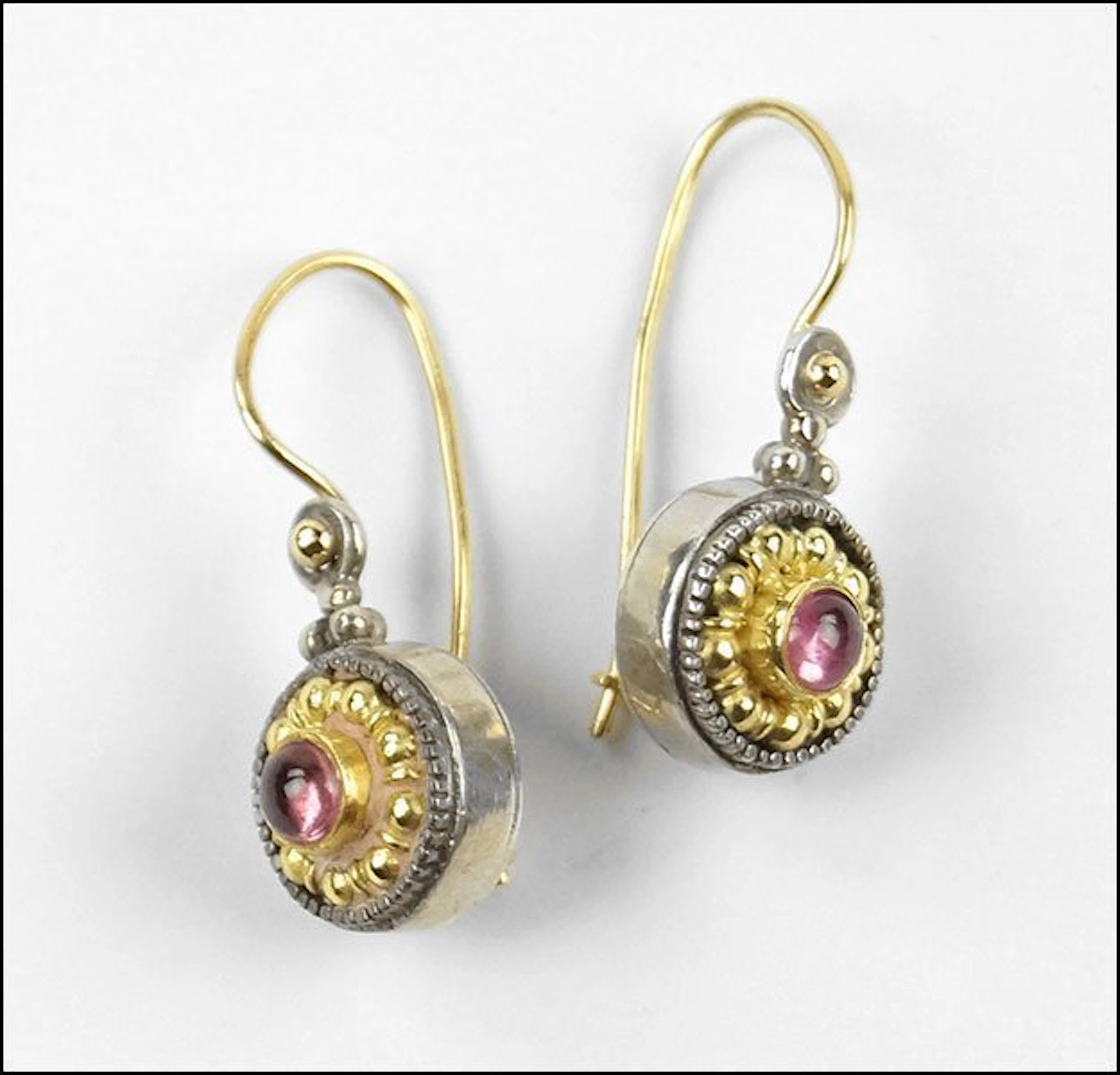 A pair of konstantino 18 karat yellow gold, sterling