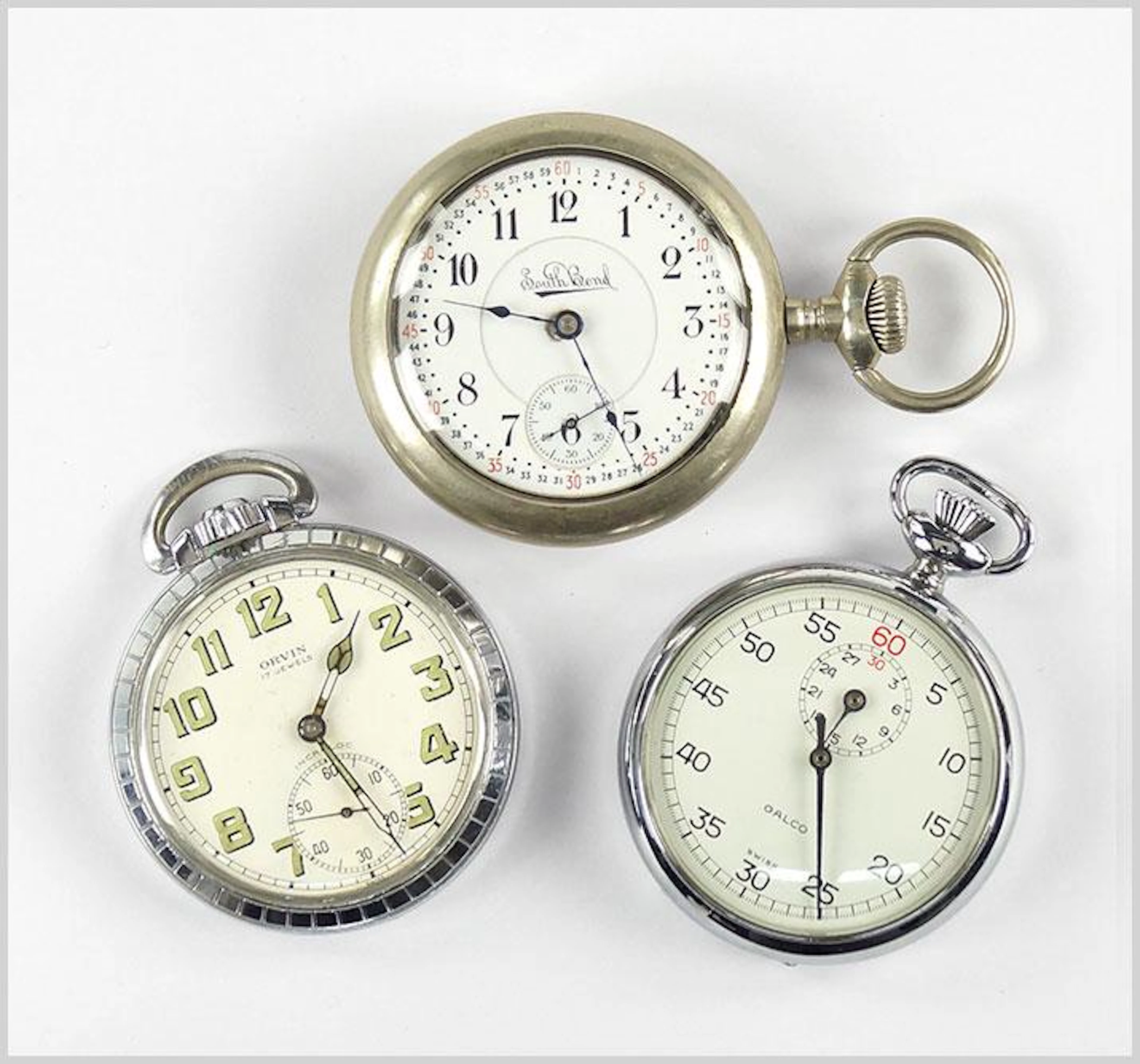 South Bend and Orvin Men's Pocket Watch.