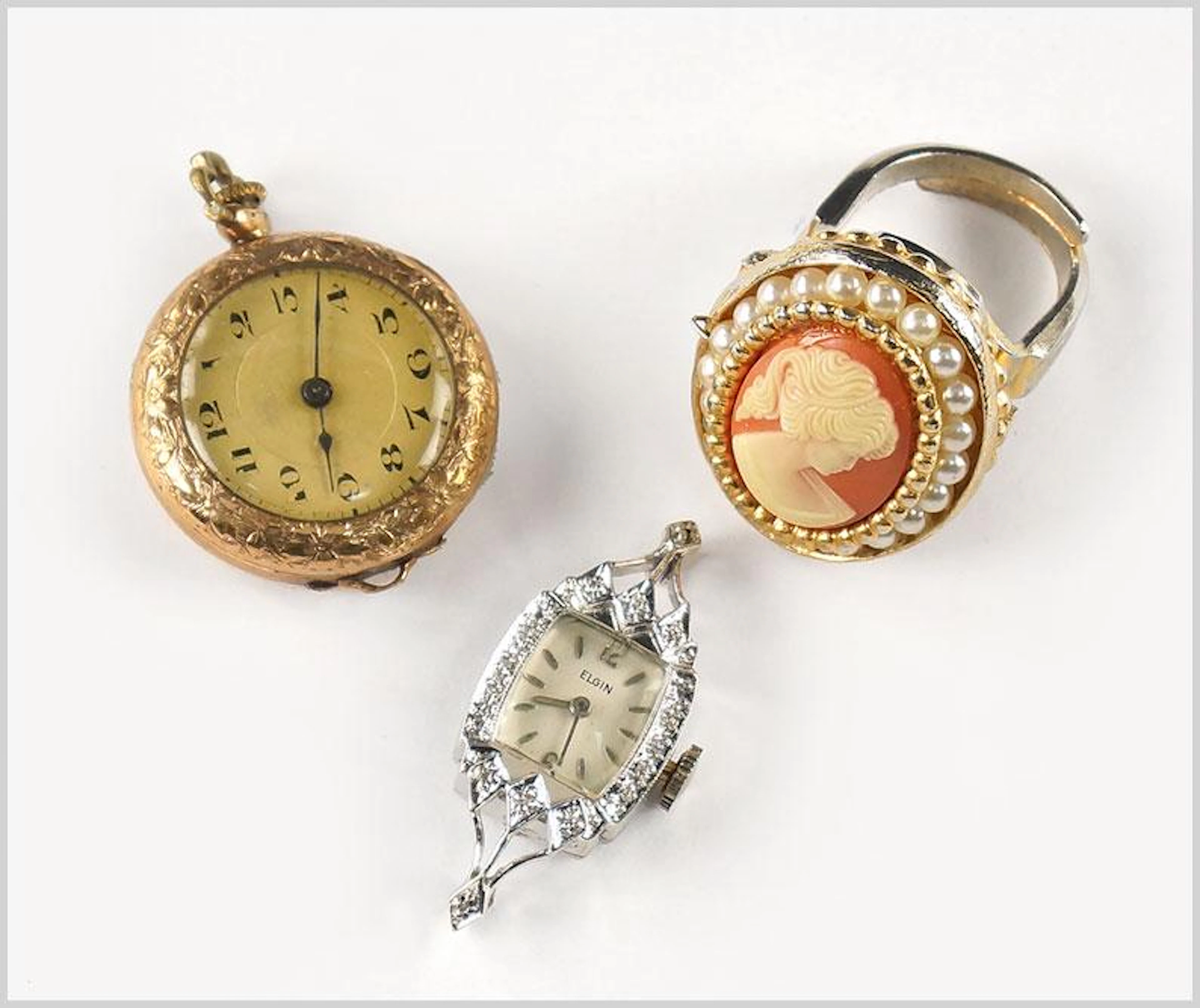 Elgin, Swiss and Sears Lady's Watches.