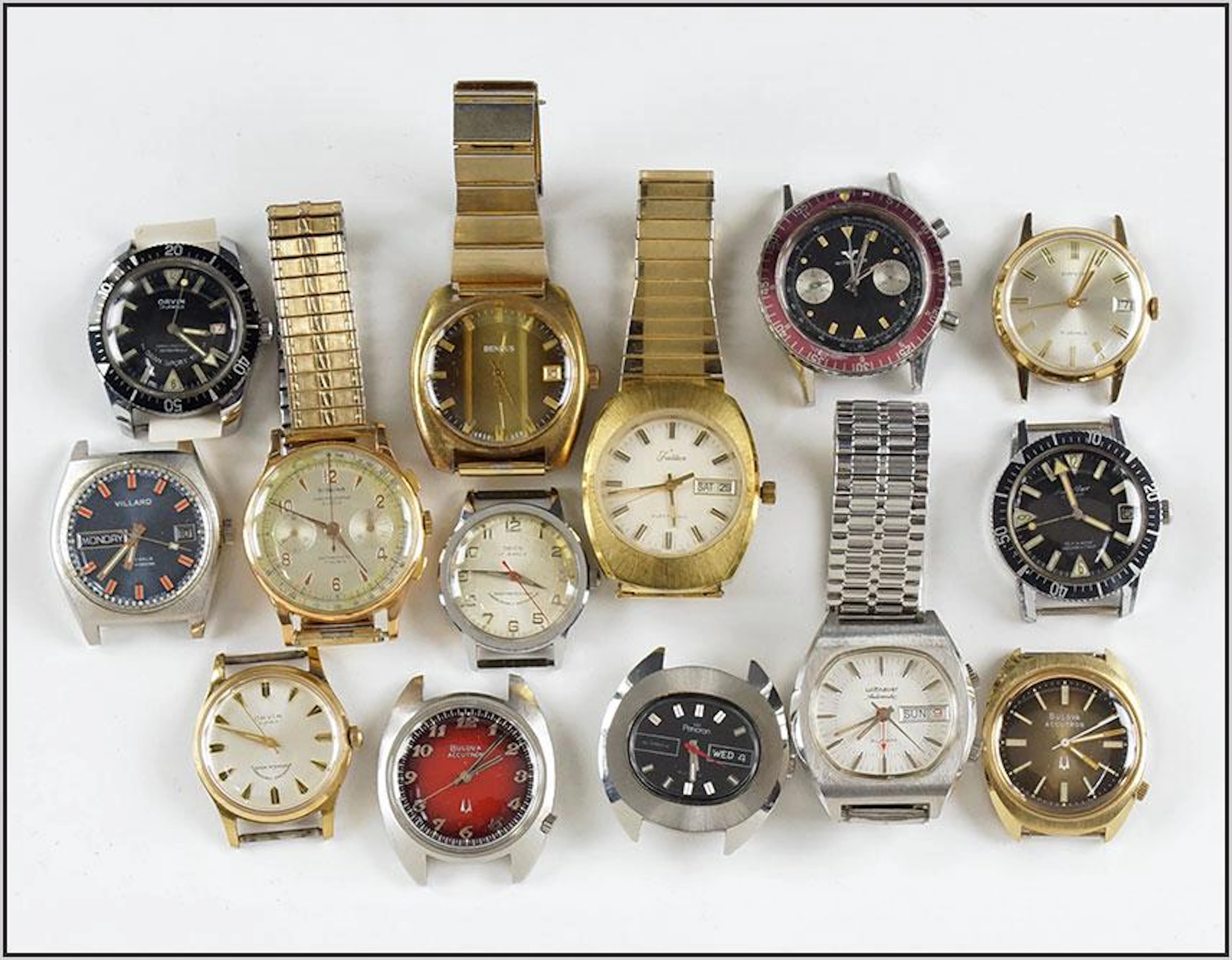 Group of Men's Wrist Watches.