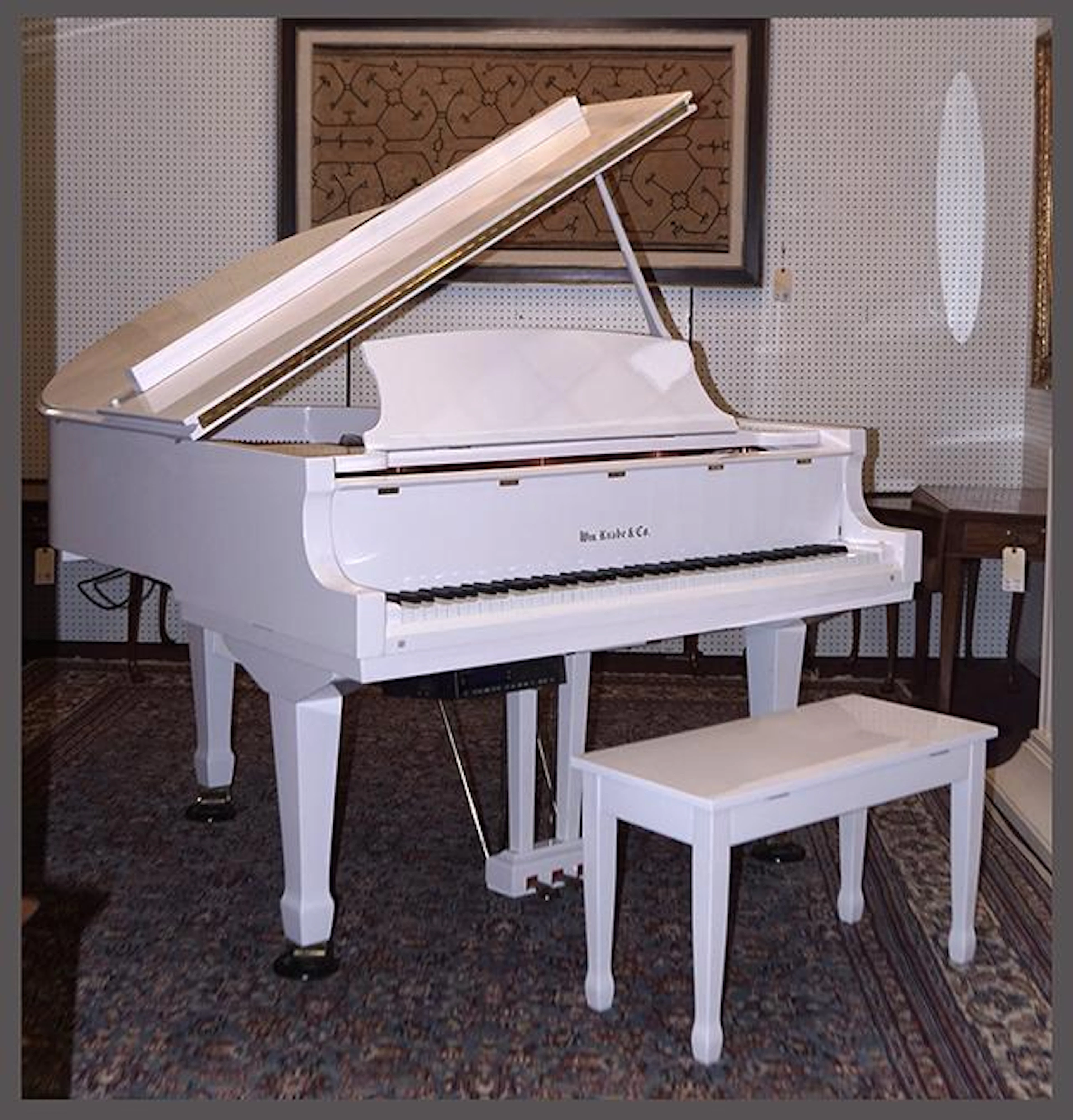 A Wm Knabe & Co Baby Grand Player Piano.