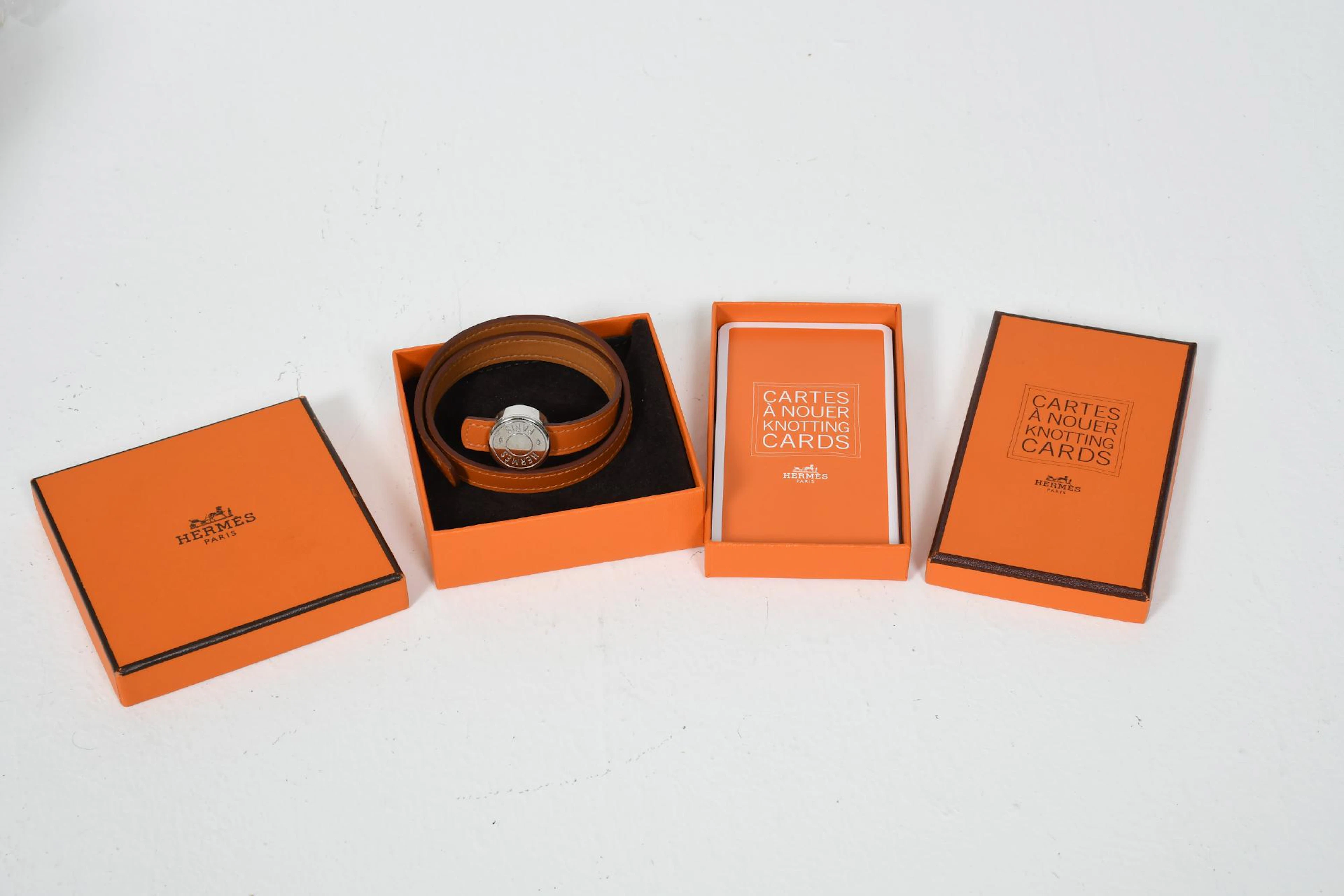 Armband "Double Looping Tour", samt Knotting cards, Hermes