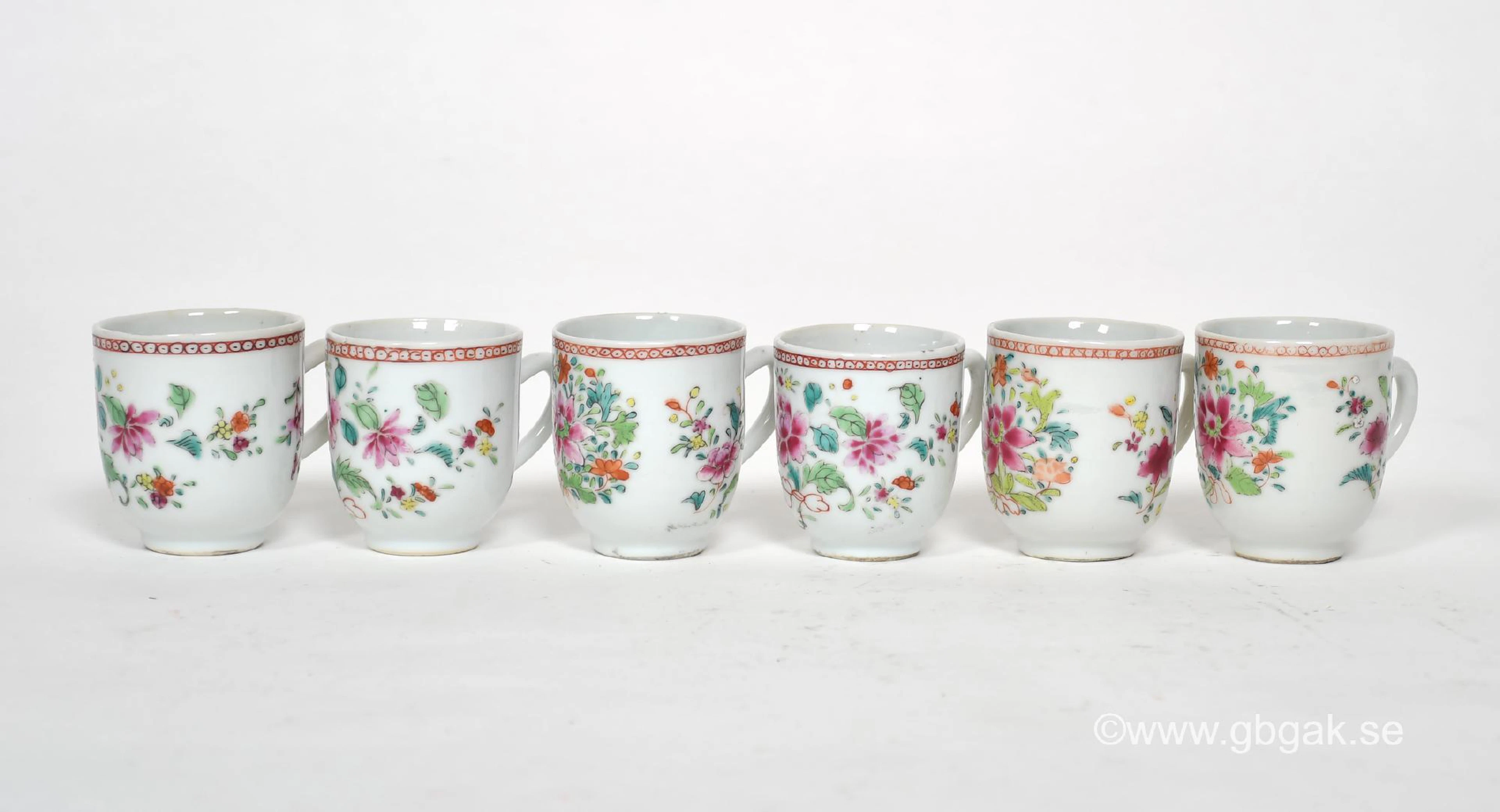 Koppar, Famile Rose, 1736-95, Kina