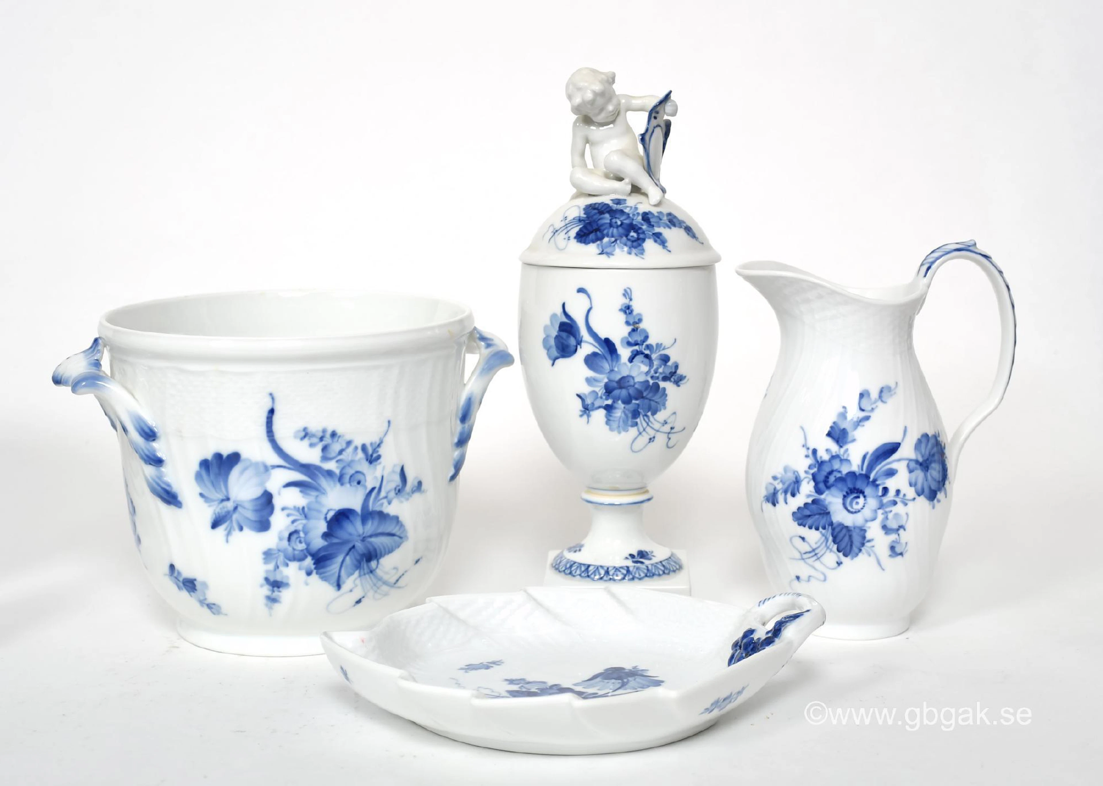Parti, "Blå Blomster", Royal Copenhagen