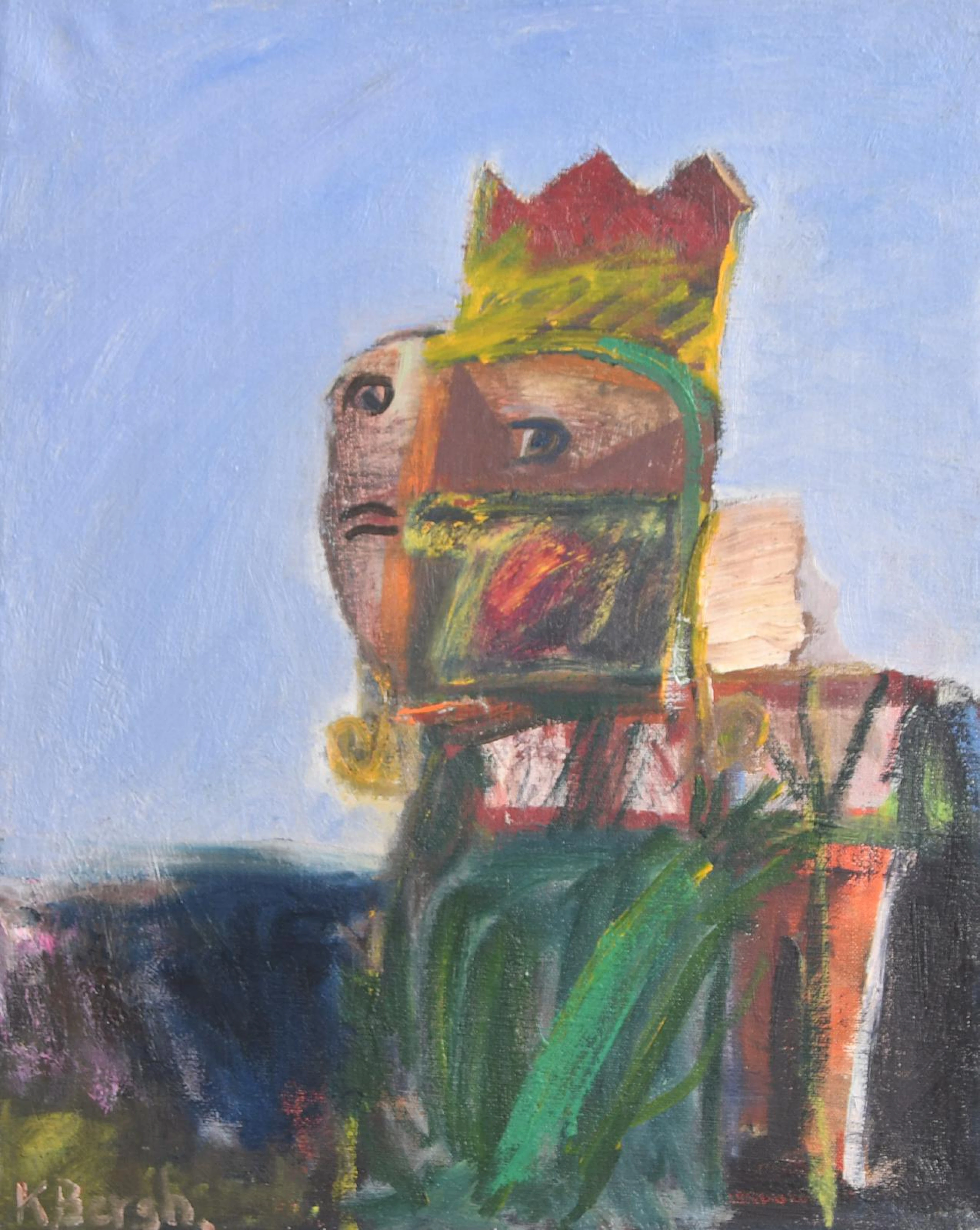 Olja på duk, "Figur", Kerstin Bergh