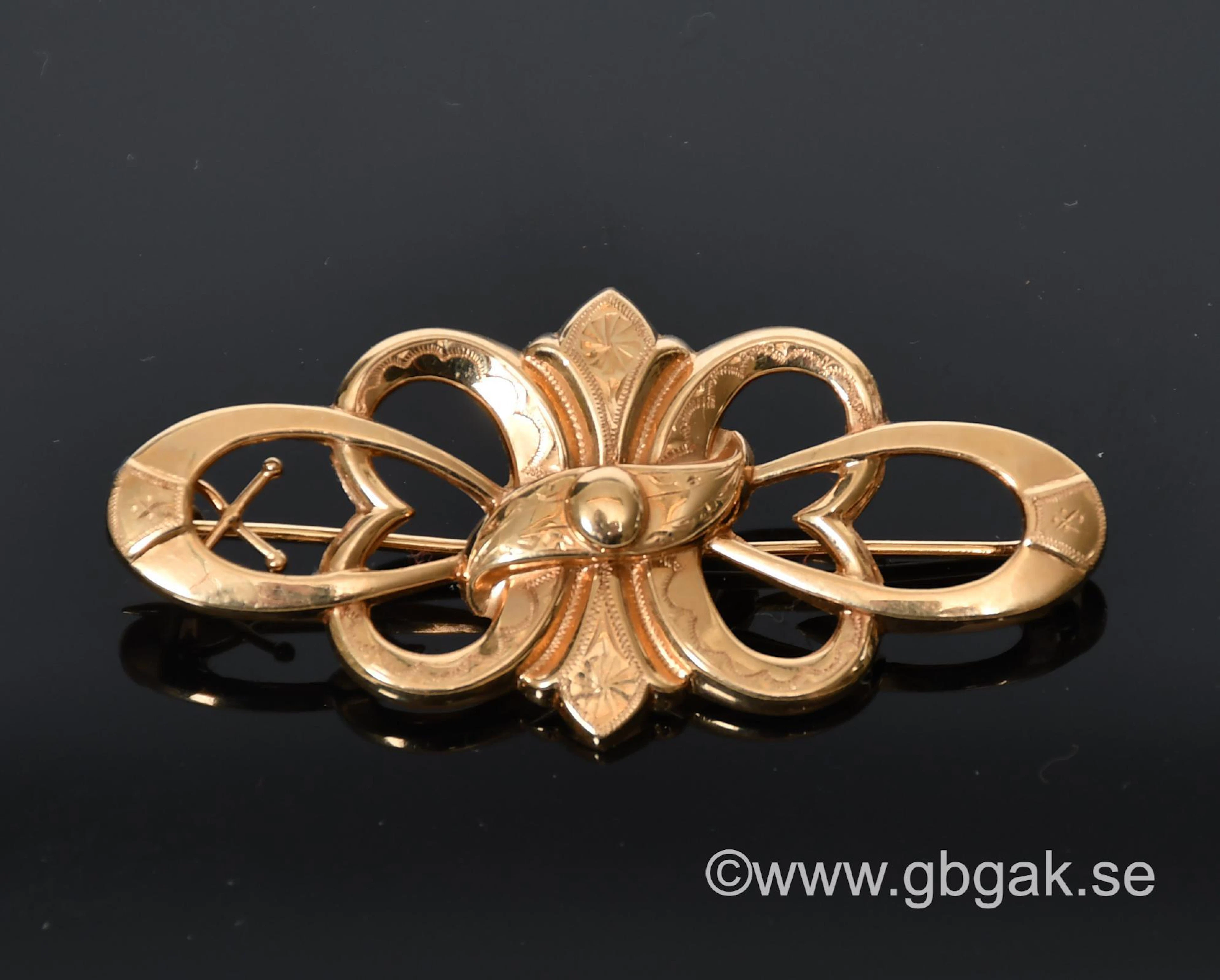 Guldbrosch, 18-k guld