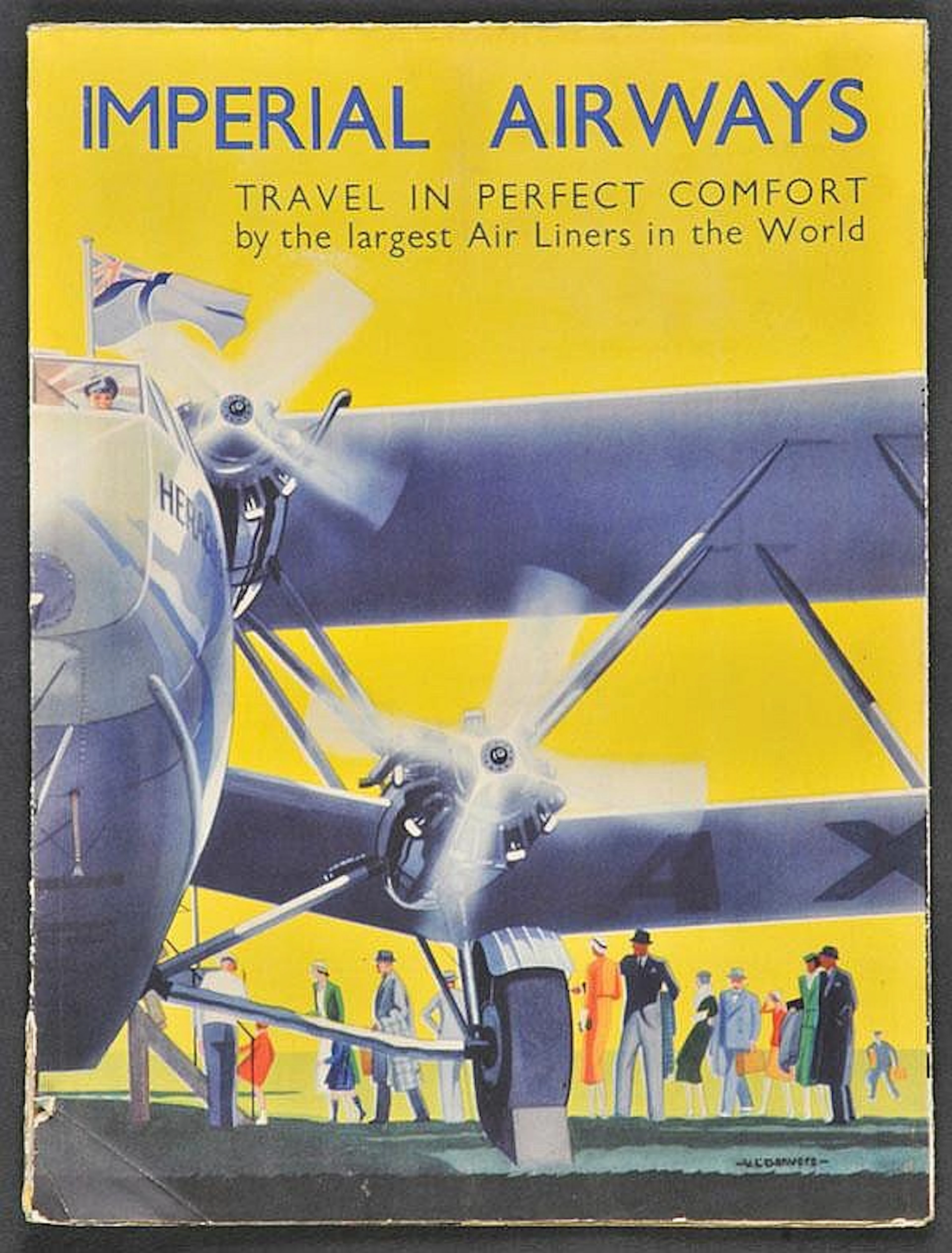 Imperial Airways. The Comfort of Air Travel by