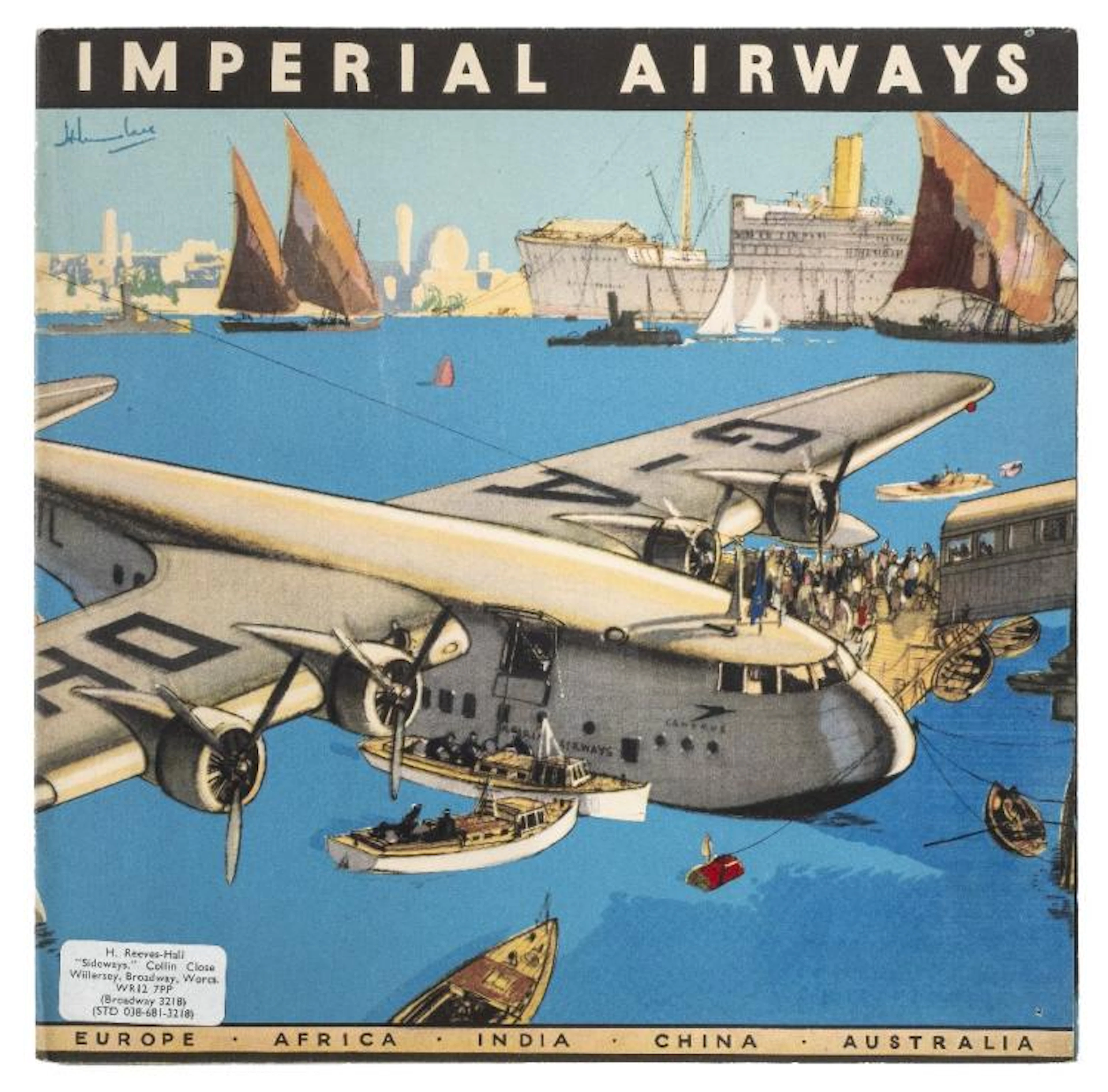 * Imperial Airways. The Greatest Air Service in the World, mid 1930s,