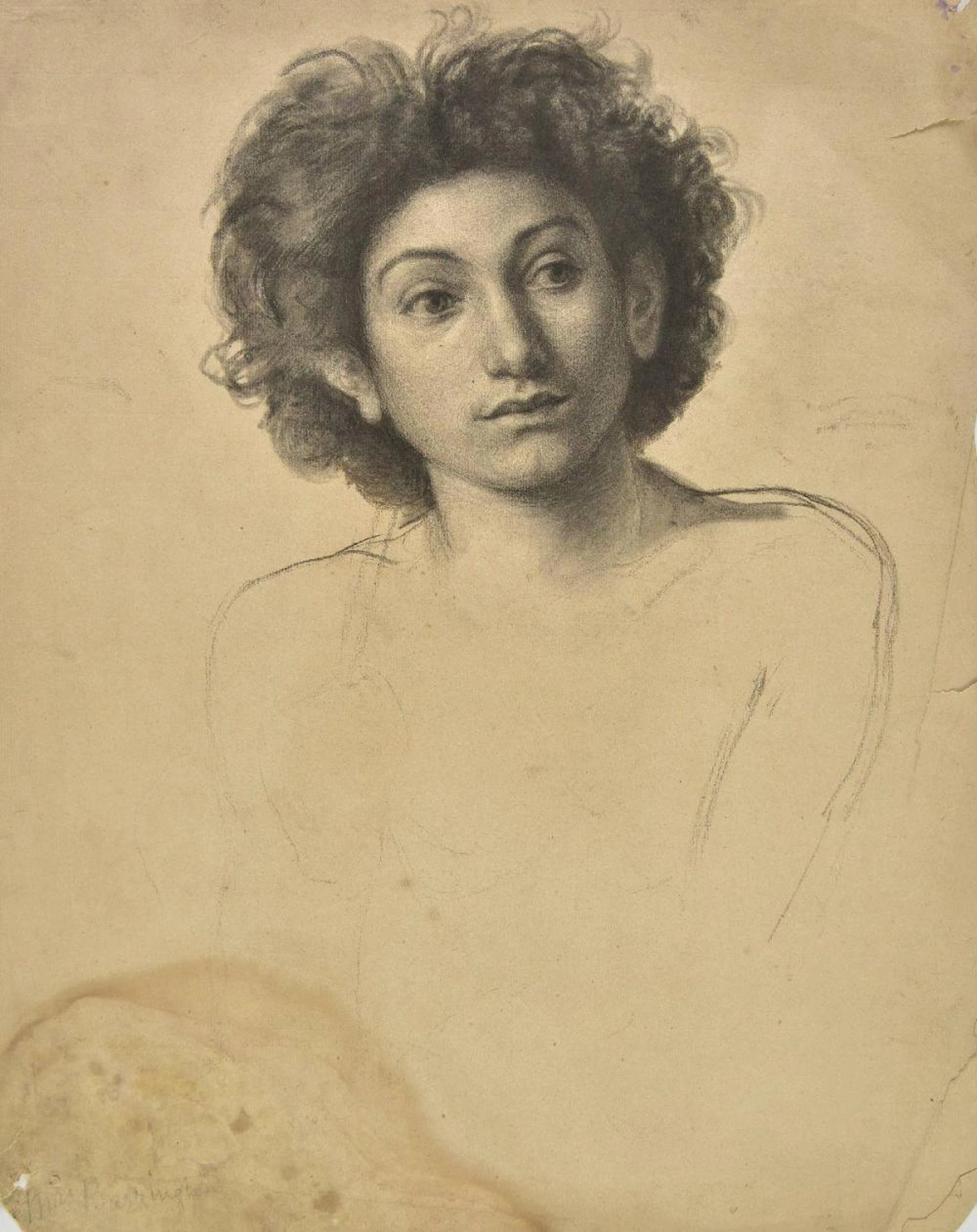 * De Morgan (Evelyn, 1855-1919). Head study