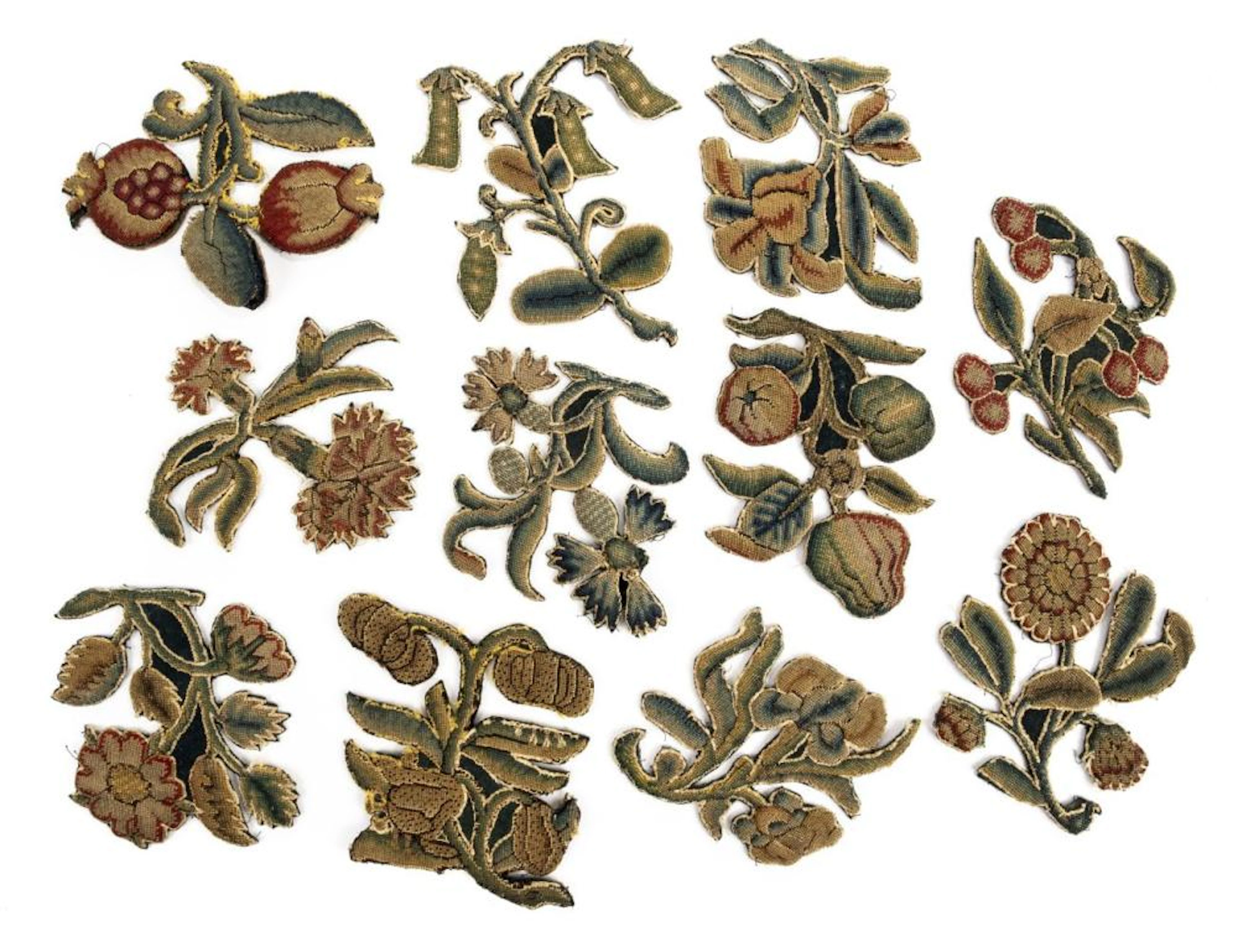 * Needlework slips. A collection of slips, English, mid 17th century
