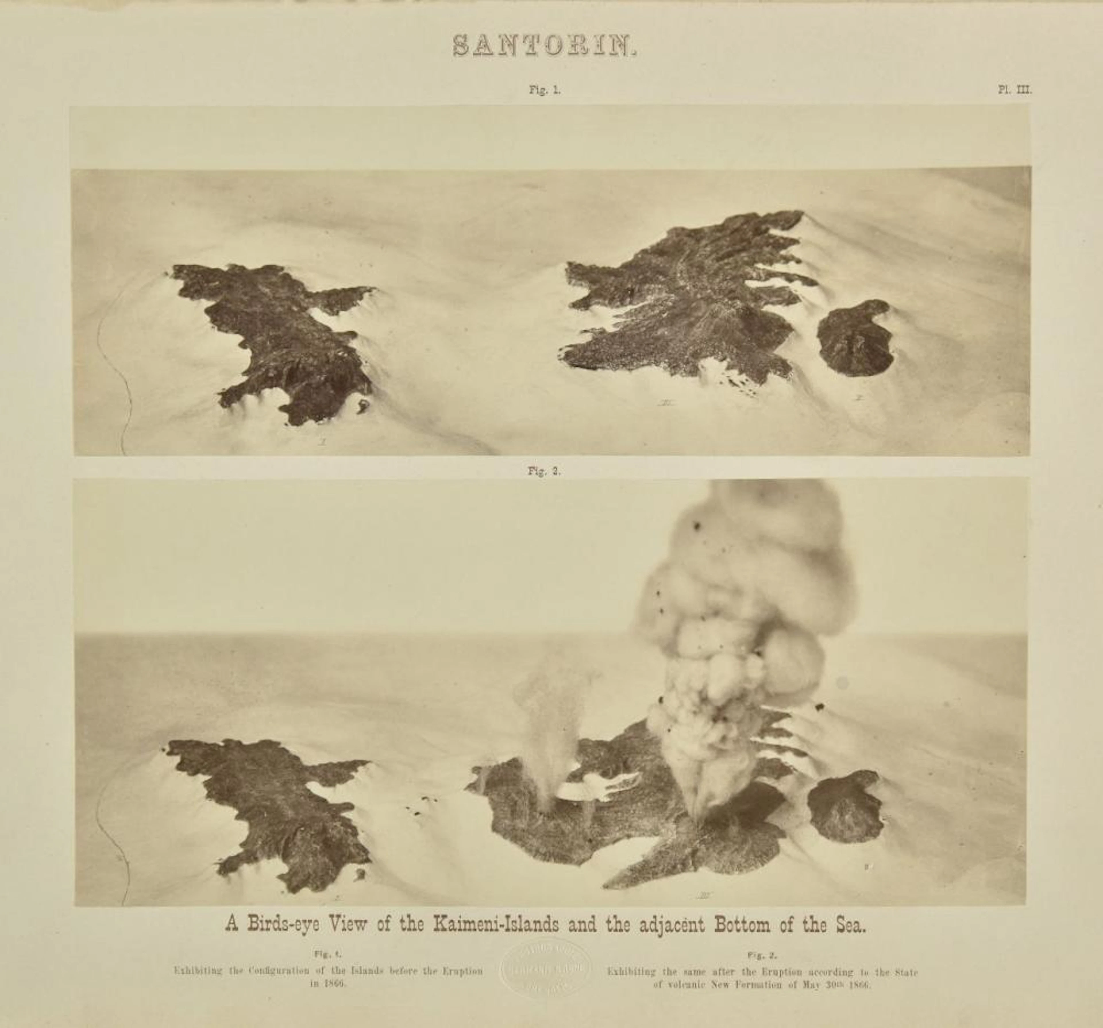 Fritsch (Karl von & Reiss, Wilhelm & Stuebel, Alphons). Santorin, 1867